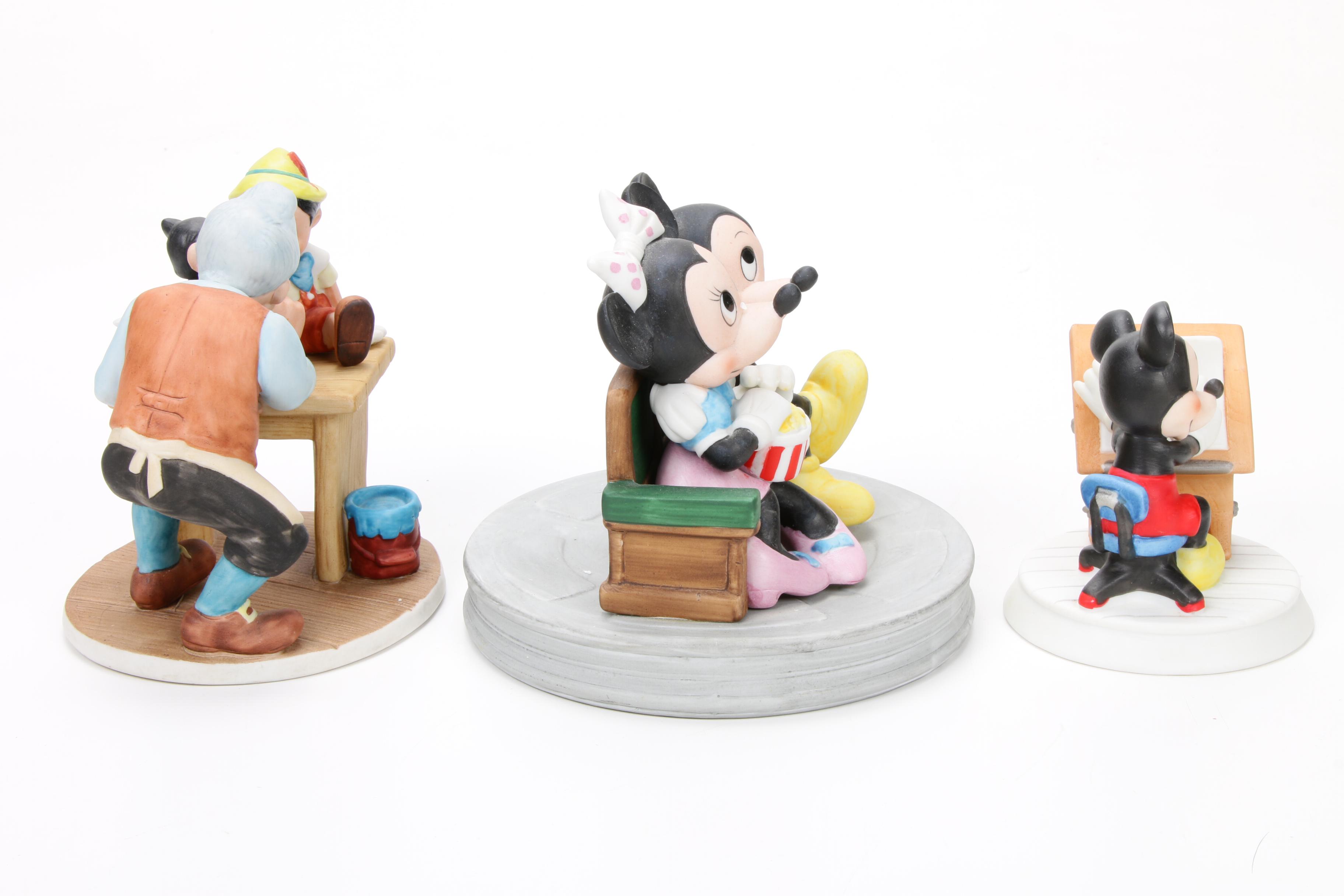 Walt Disney Limited Edition "Pinocchio" and Other Mickey Mouse Figurines