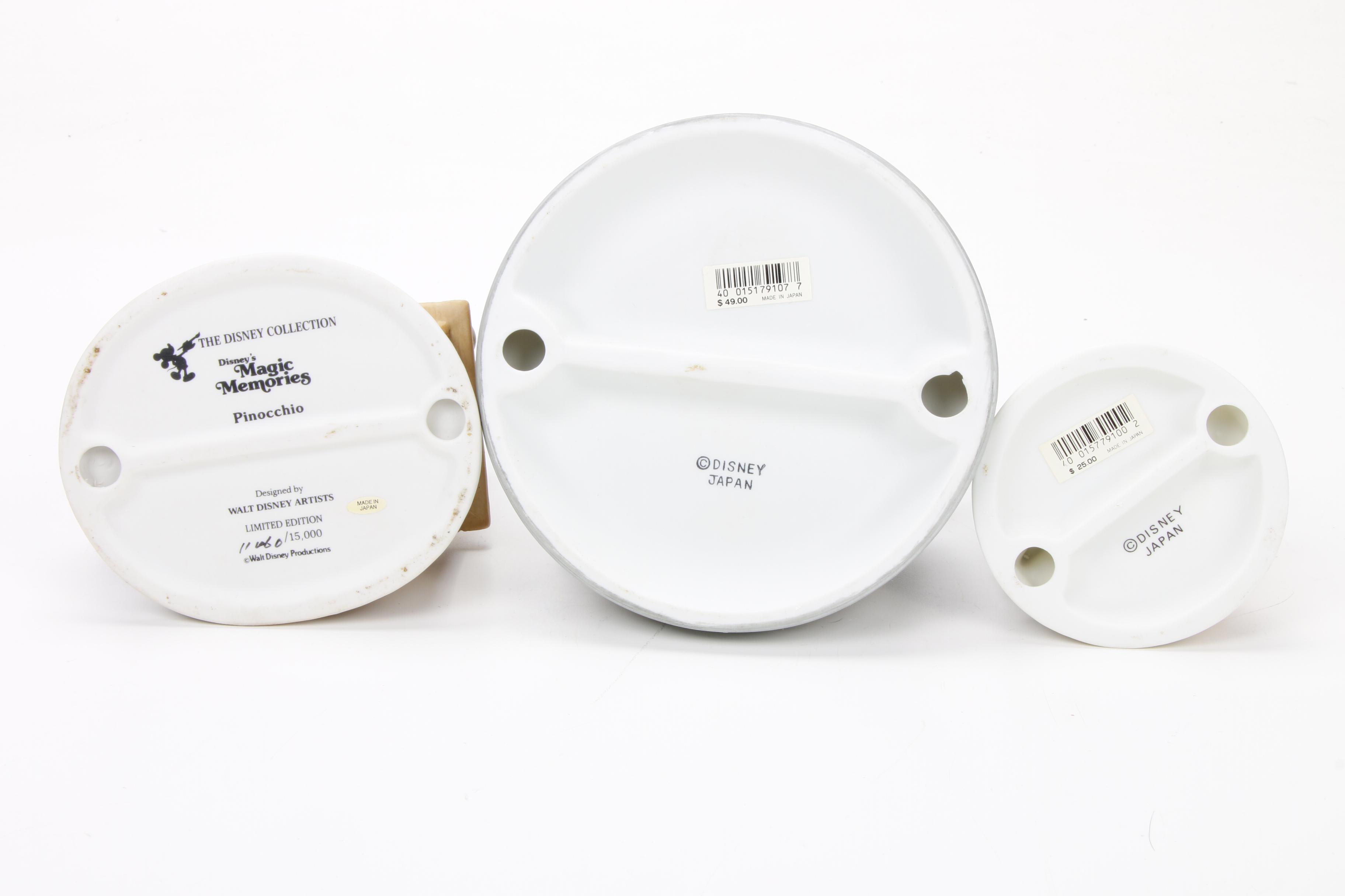 Walt Disney Limited Edition "Pinocchio" and Other Mickey Mouse Figurines