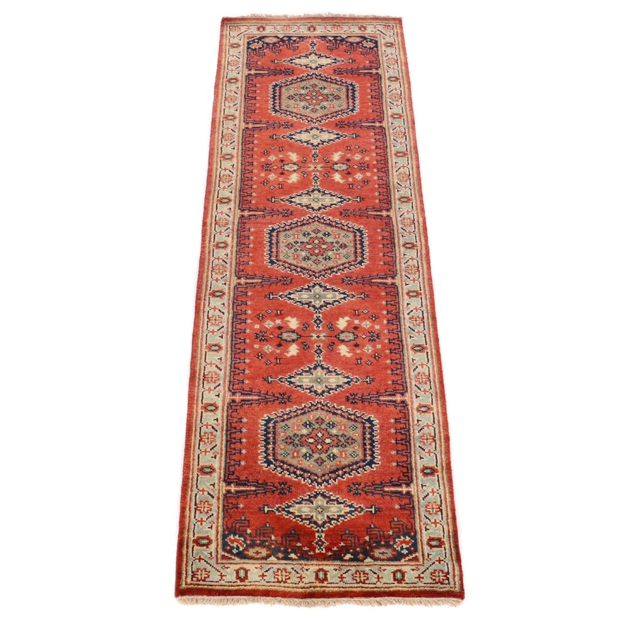 2'6 x 8'2 Hand-Knotted Indo-Persian Carpet Runner