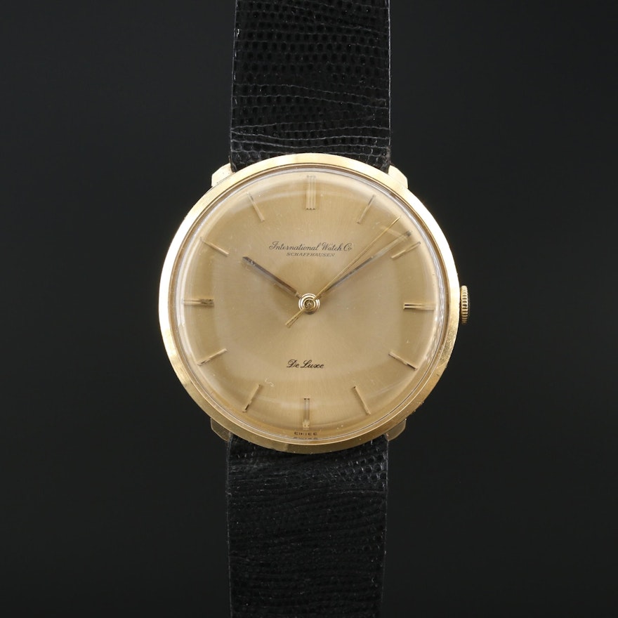 International Watch Co. "Schaffhausen" 18K Stem Wind Wristwatch, Circa 1960