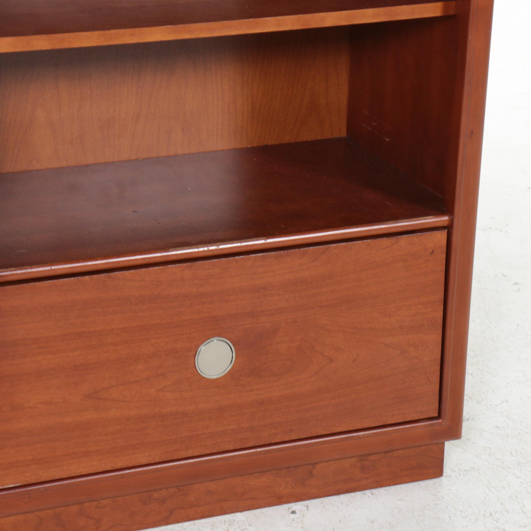 Stanley Furniture "Young America" Maple Book Case with Bottom Drawer