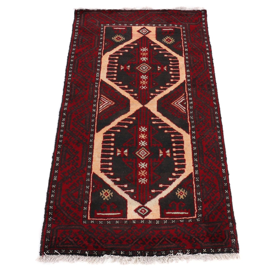 3'1 x 5'7 Hand-Knotted Afghani Turkoman Rug