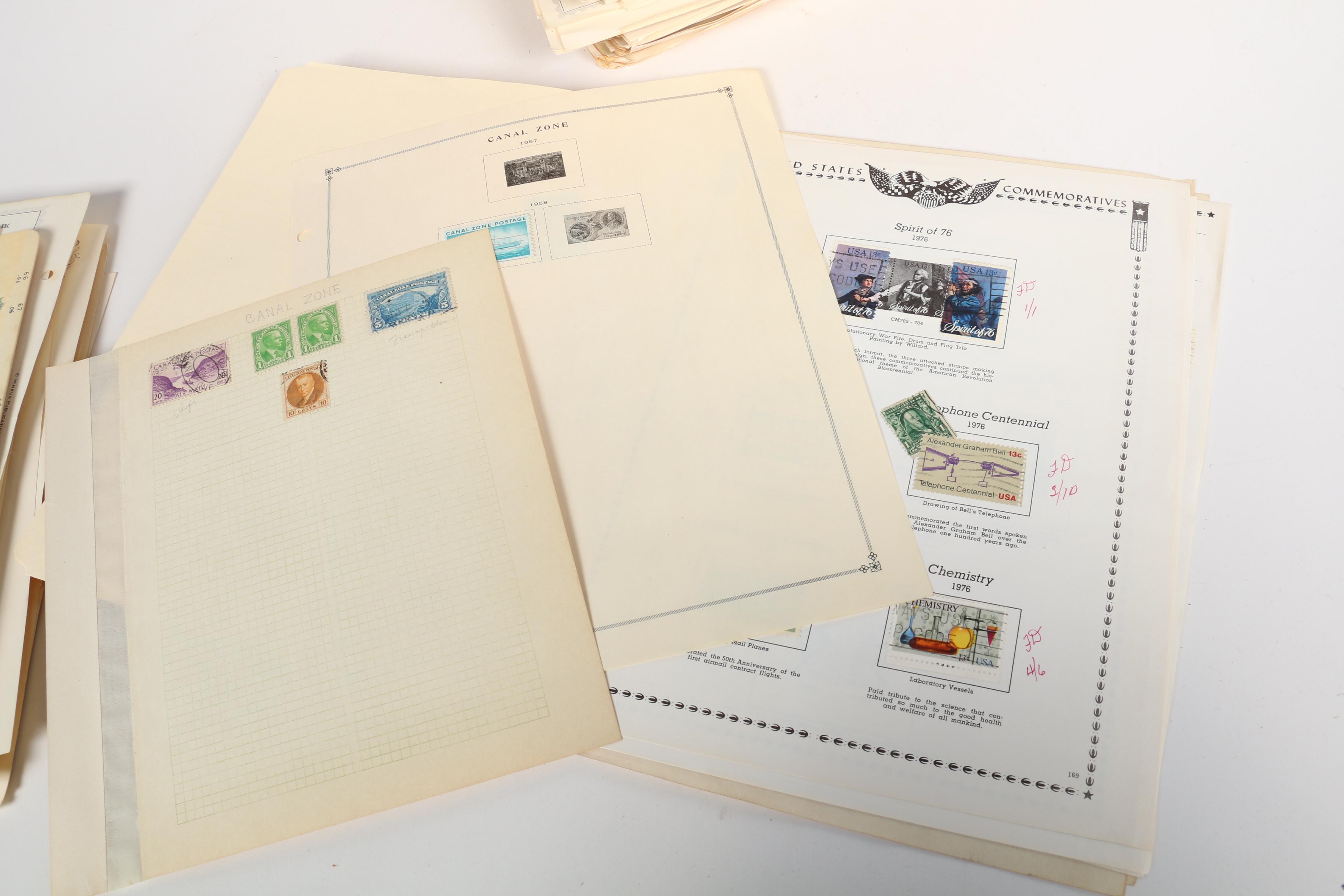 International and Domestic Postage Stamp Pages
