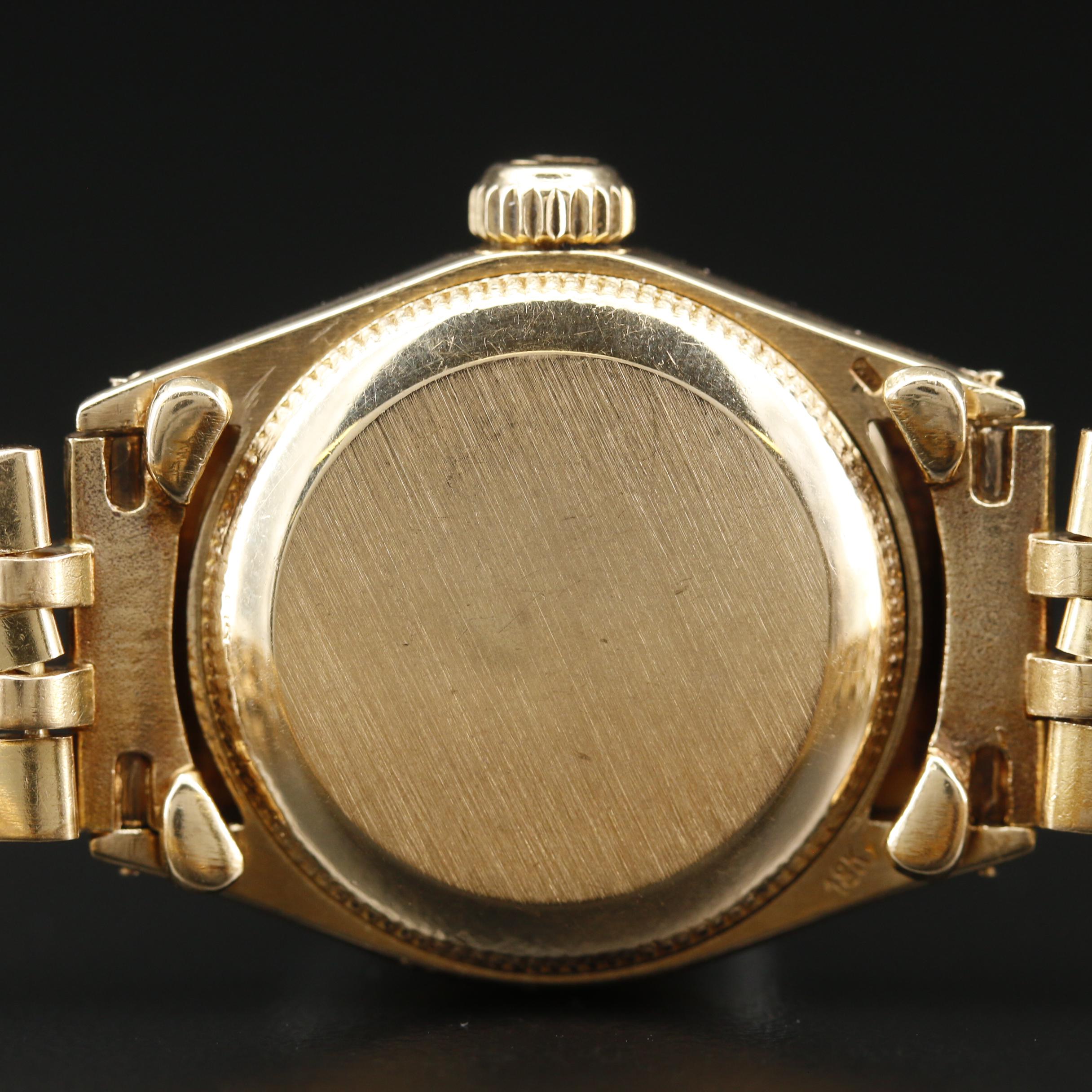 1970 Rolex Datejust 6517 18K Gold Automatic Watch