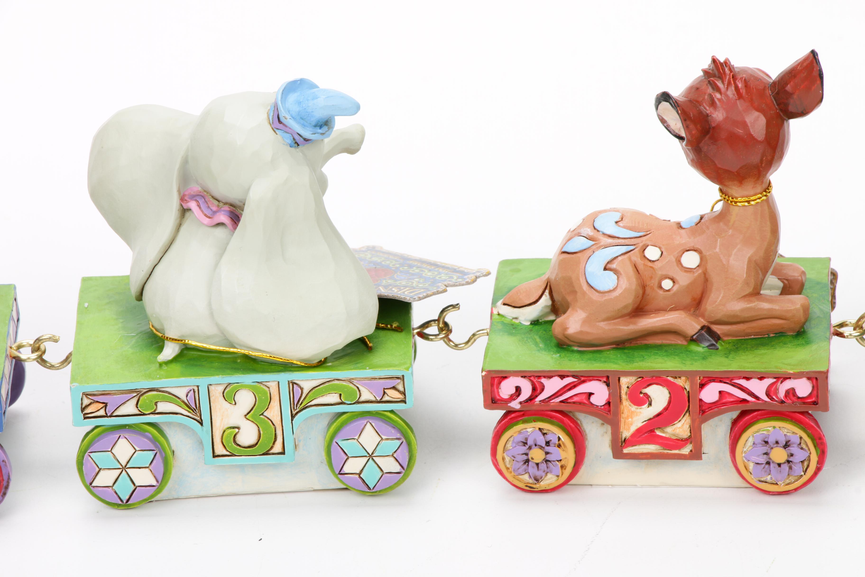 Jim Shore Walt Disney Birthday Train Figurines