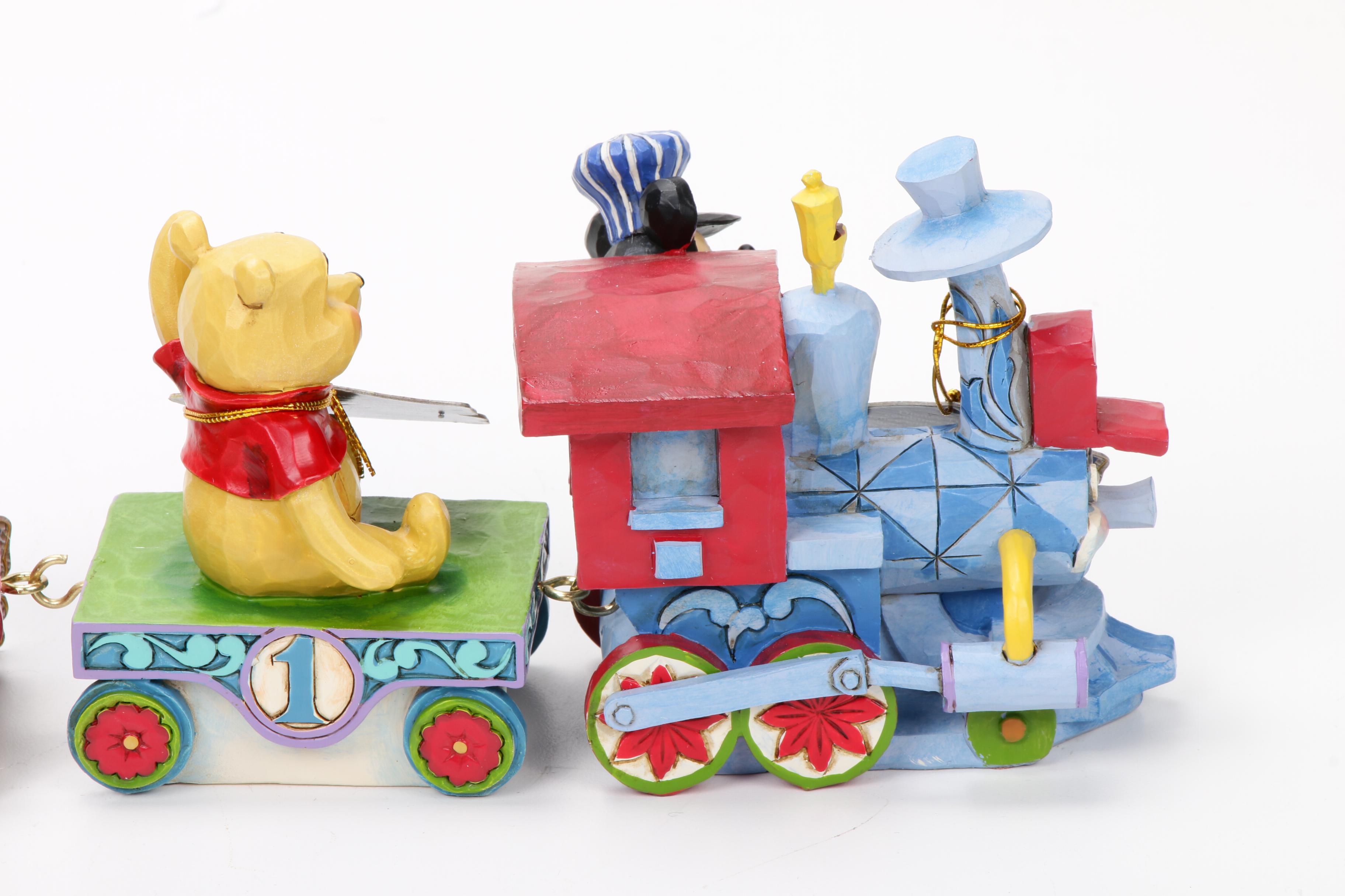Jim Shore Walt Disney Birthday Train Figurines