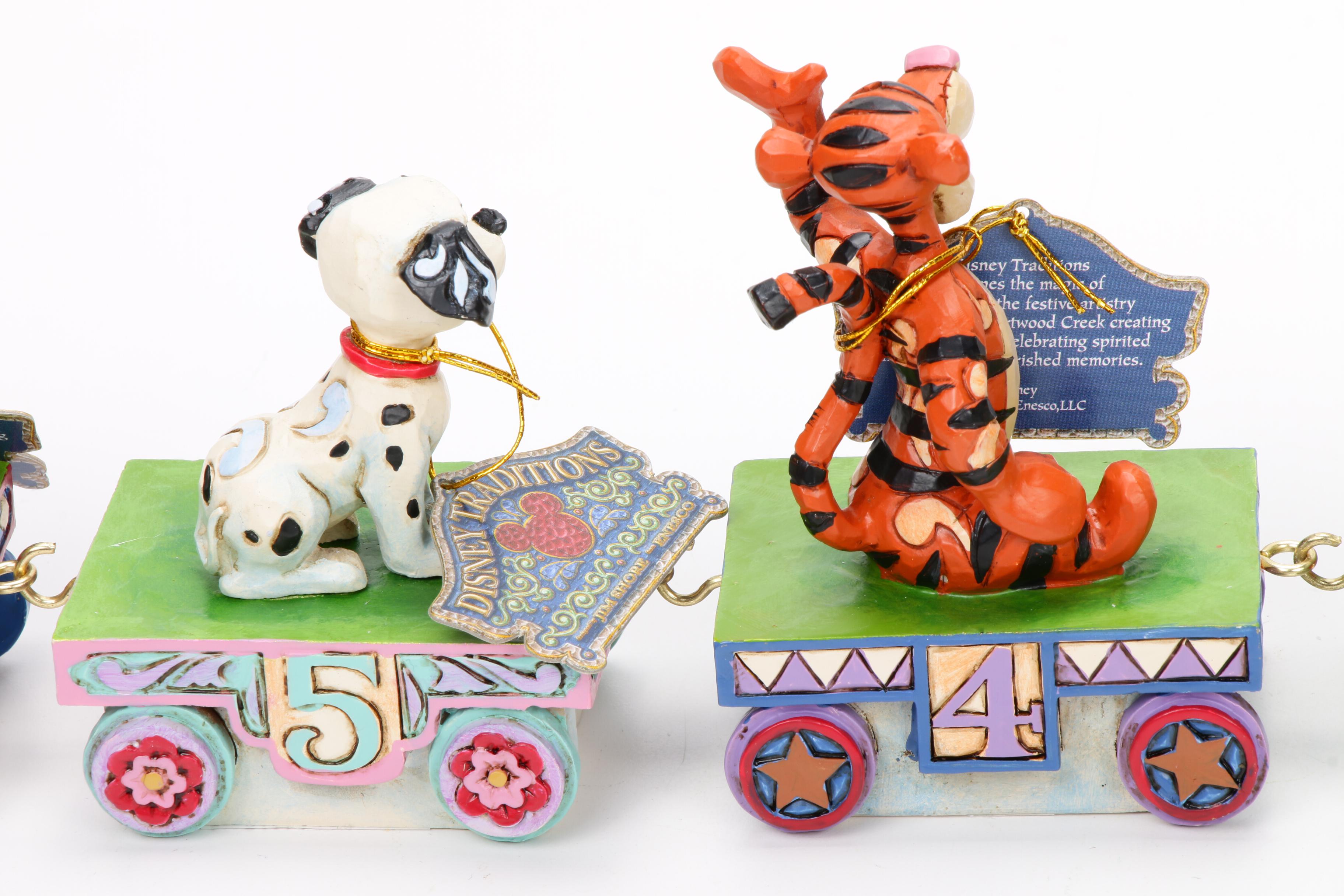 Jim Shore Walt Disney Birthday Train Figurines