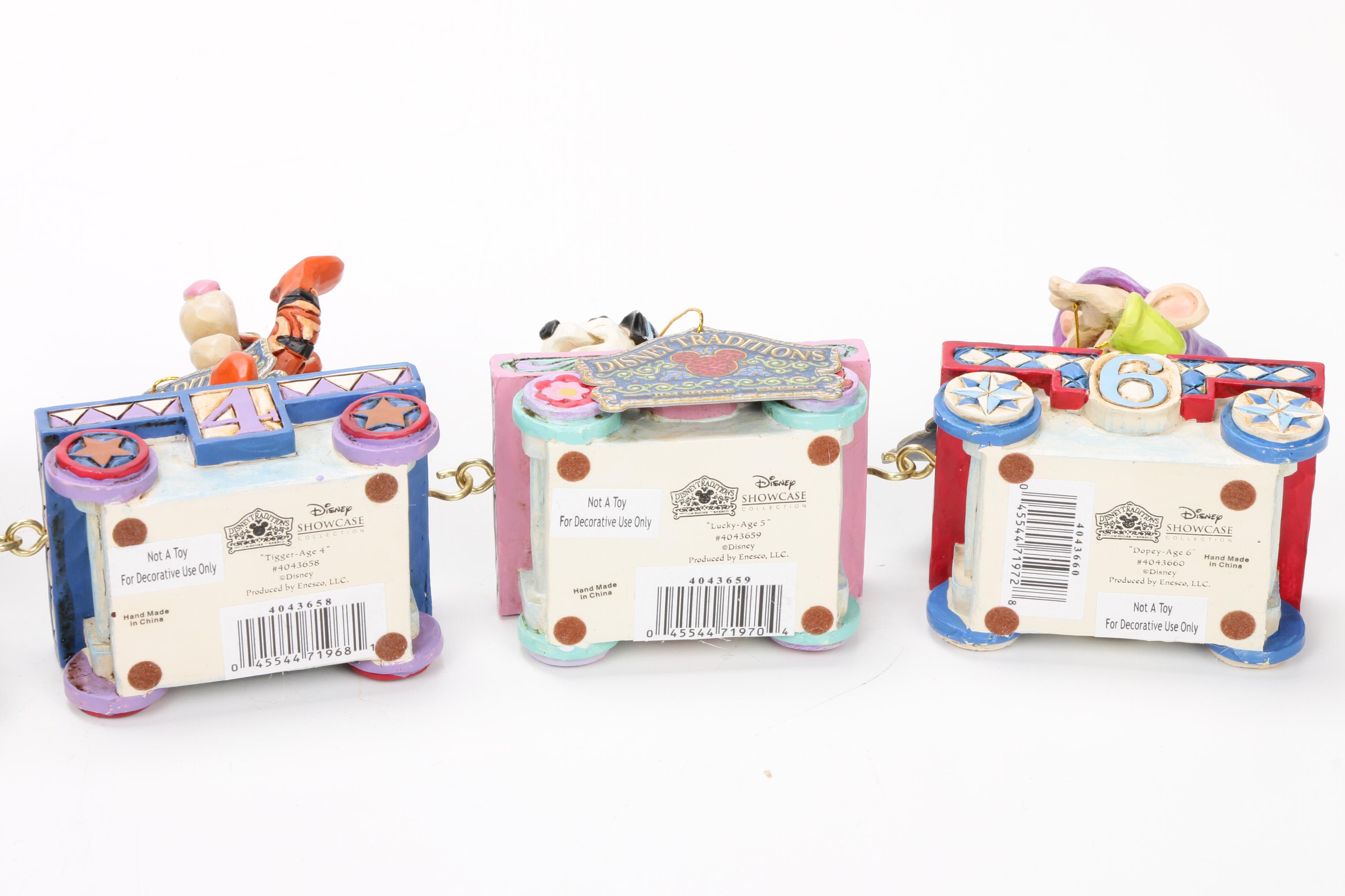 Jim Shore Walt Disney Birthday Train Figurines