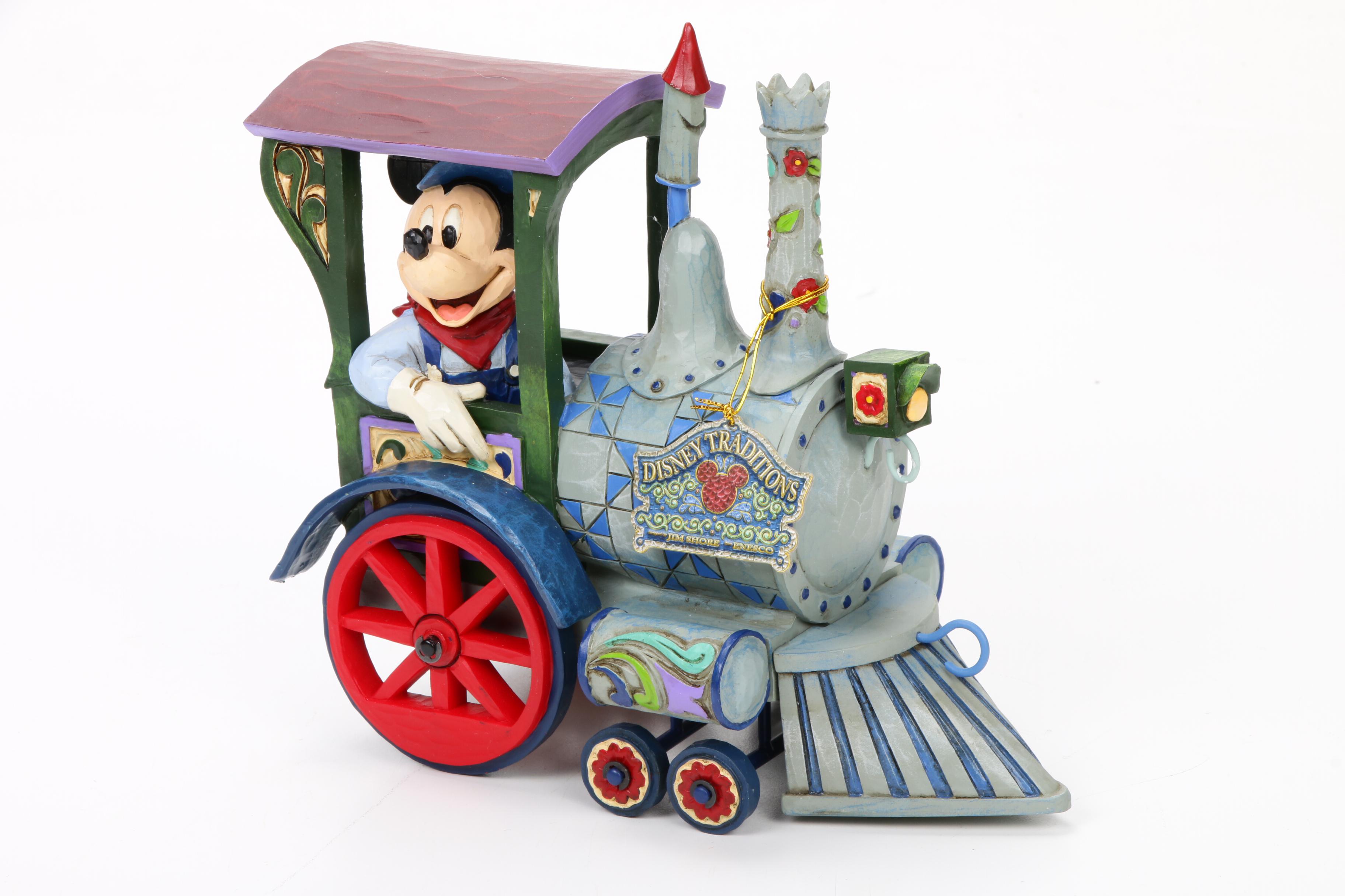 Jim Shore Walt Disney Birthday Train Figurines