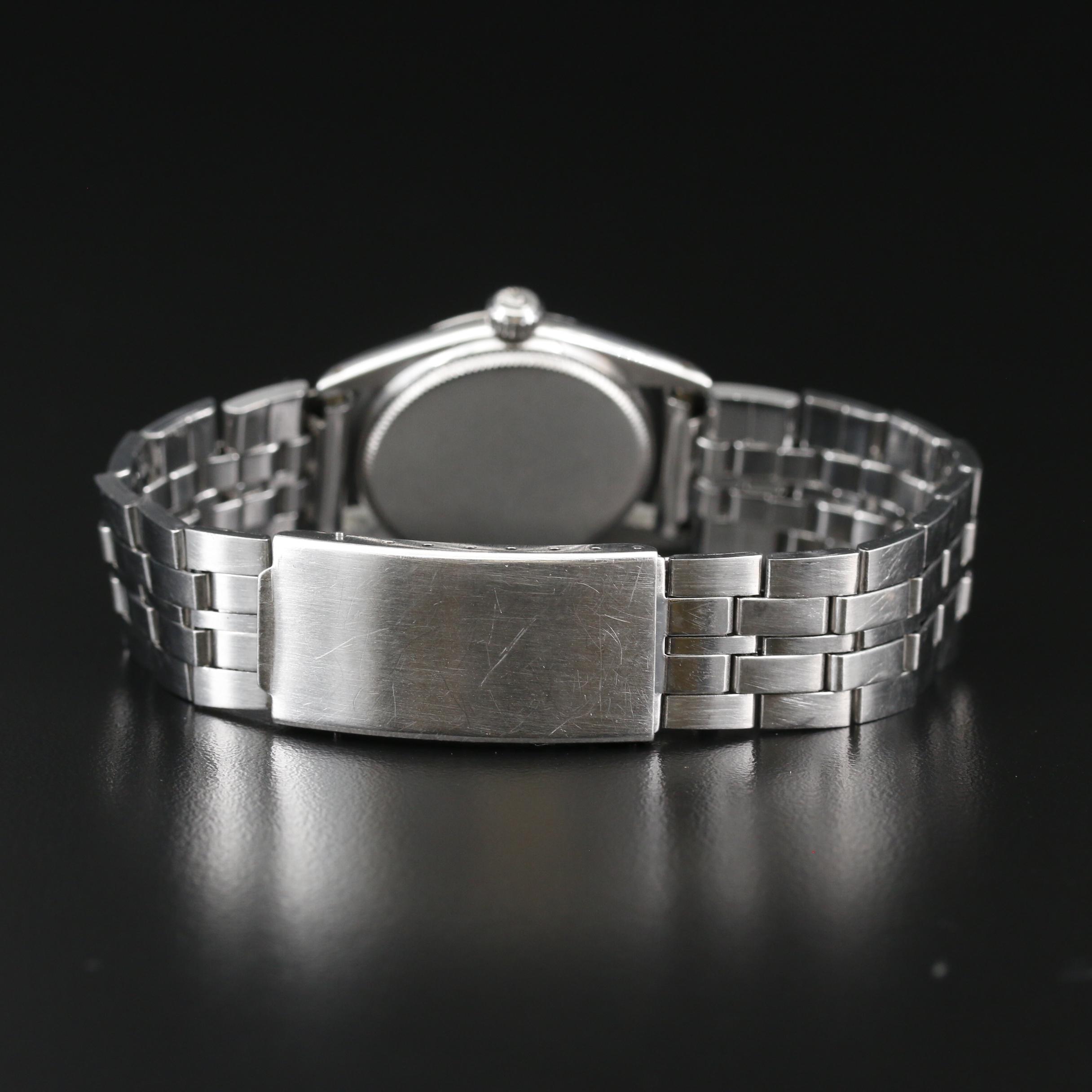 1958 Rolex Oyster Speedking Stainless Steel Stem Wind Watch