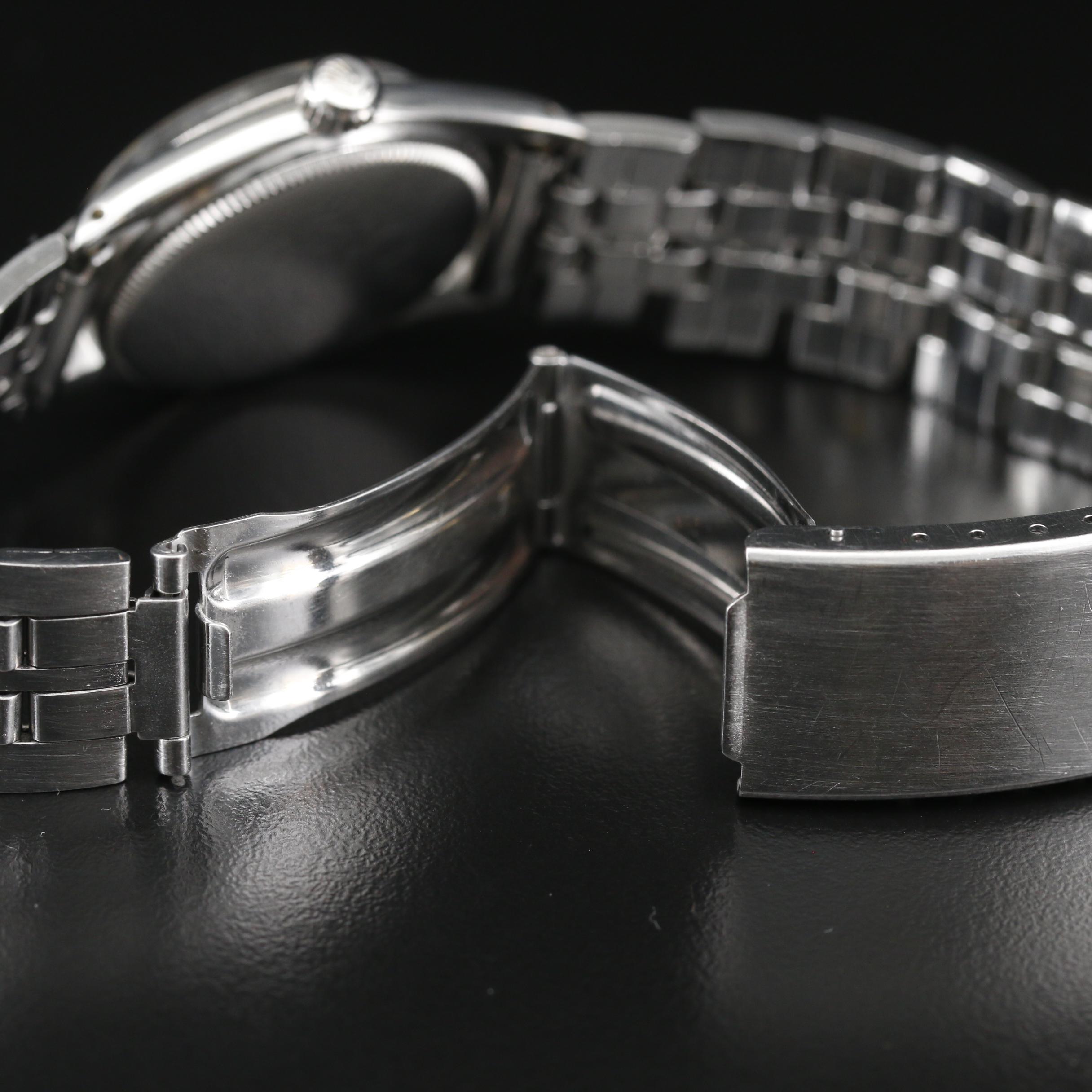 1958 Rolex Oyster Speedking Stainless Steel Stem Wind Watch