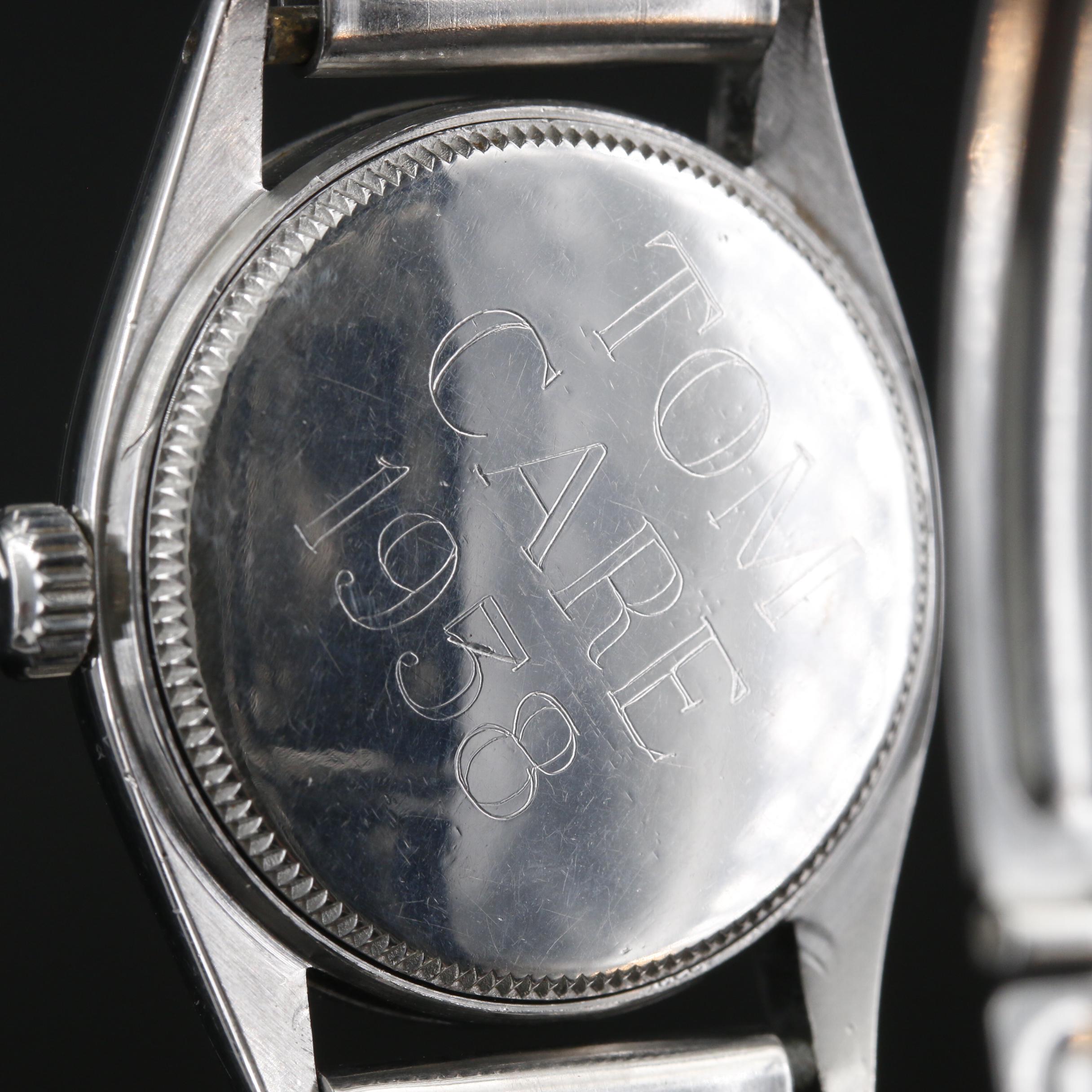 1958 Rolex Oyster Speedking Stainless Steel Stem Wind Watch