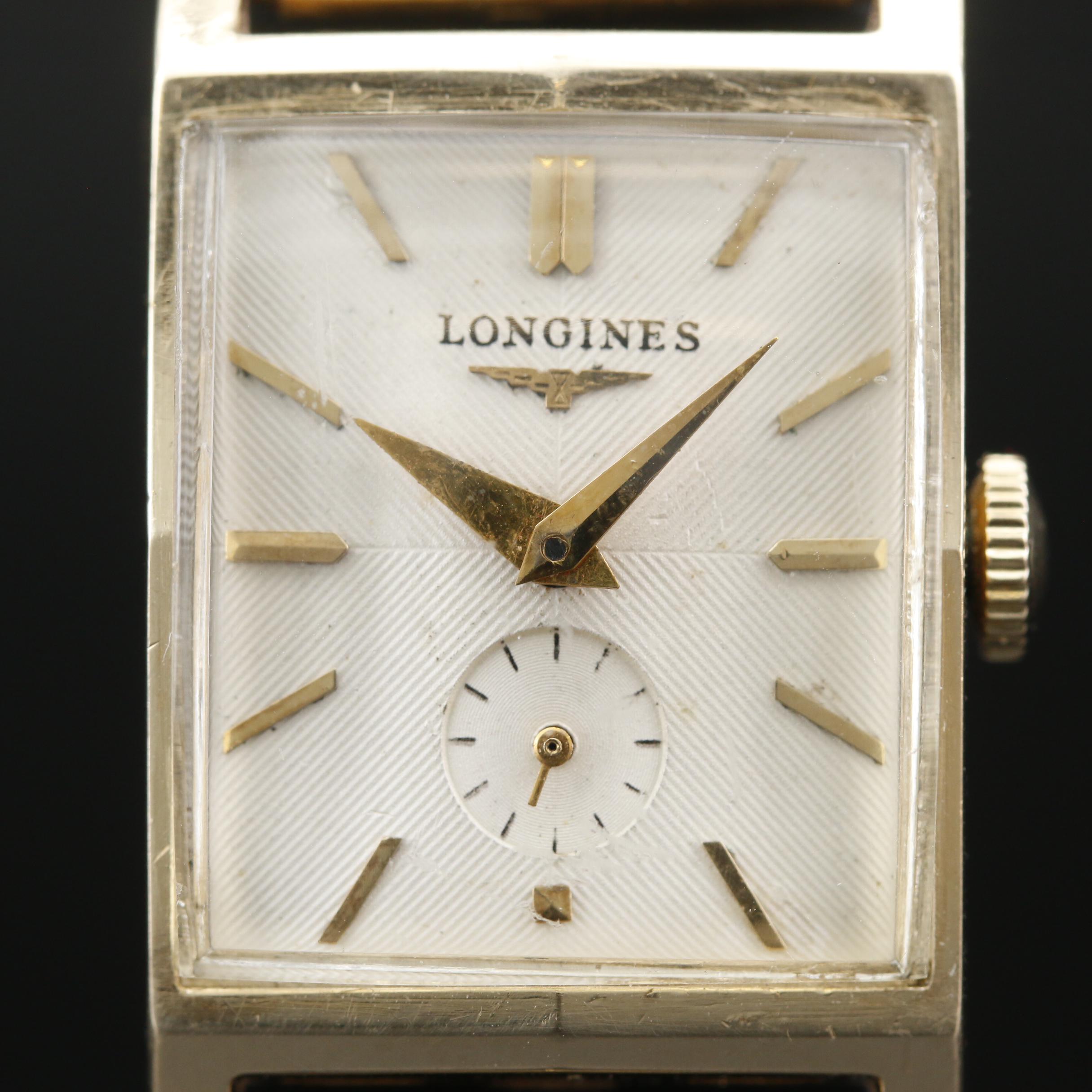 1952 Longines President Roosevelt 14K Gold Stem Wind Watch