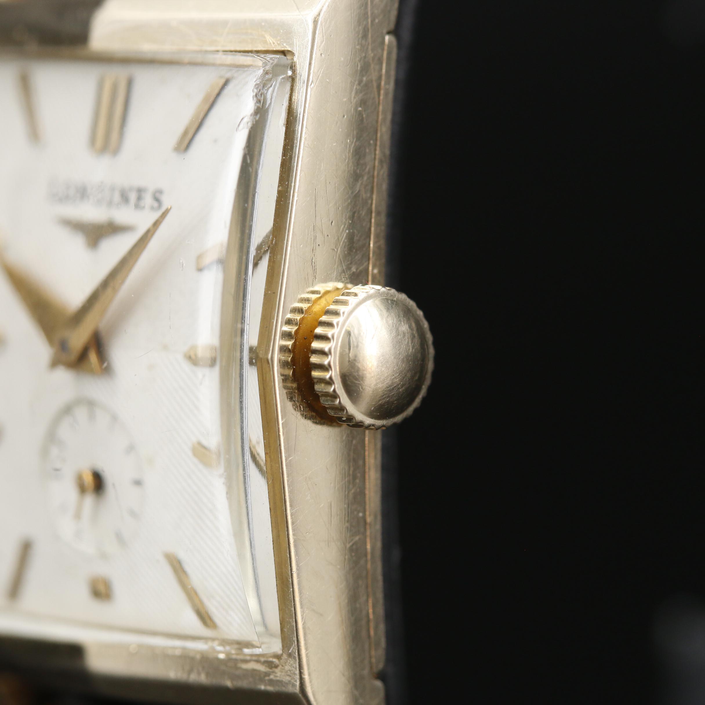 1952 Longines President Roosevelt 14K Gold Stem Wind Watch