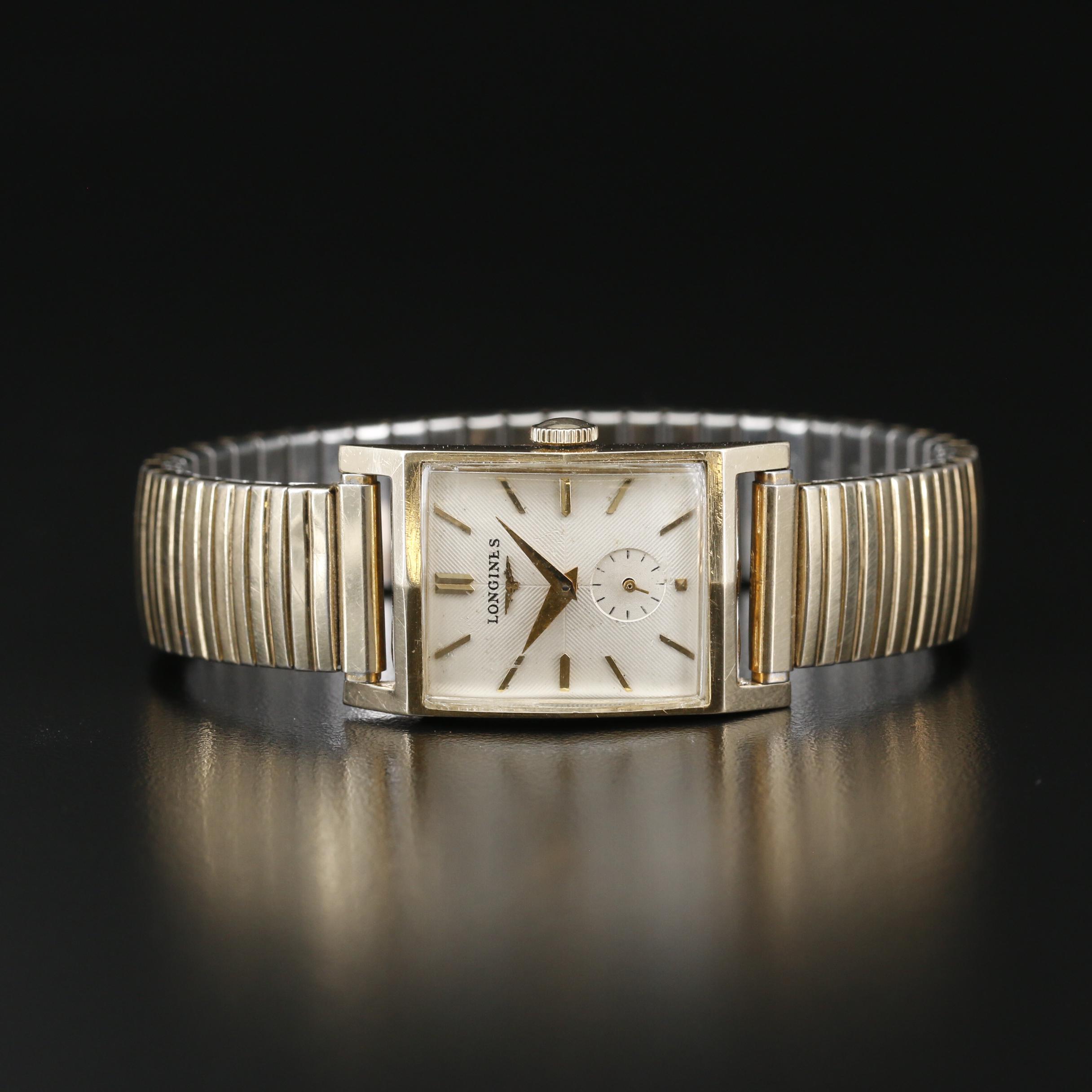 1952 Longines President Roosevelt 14K Gold Stem Wind Watch