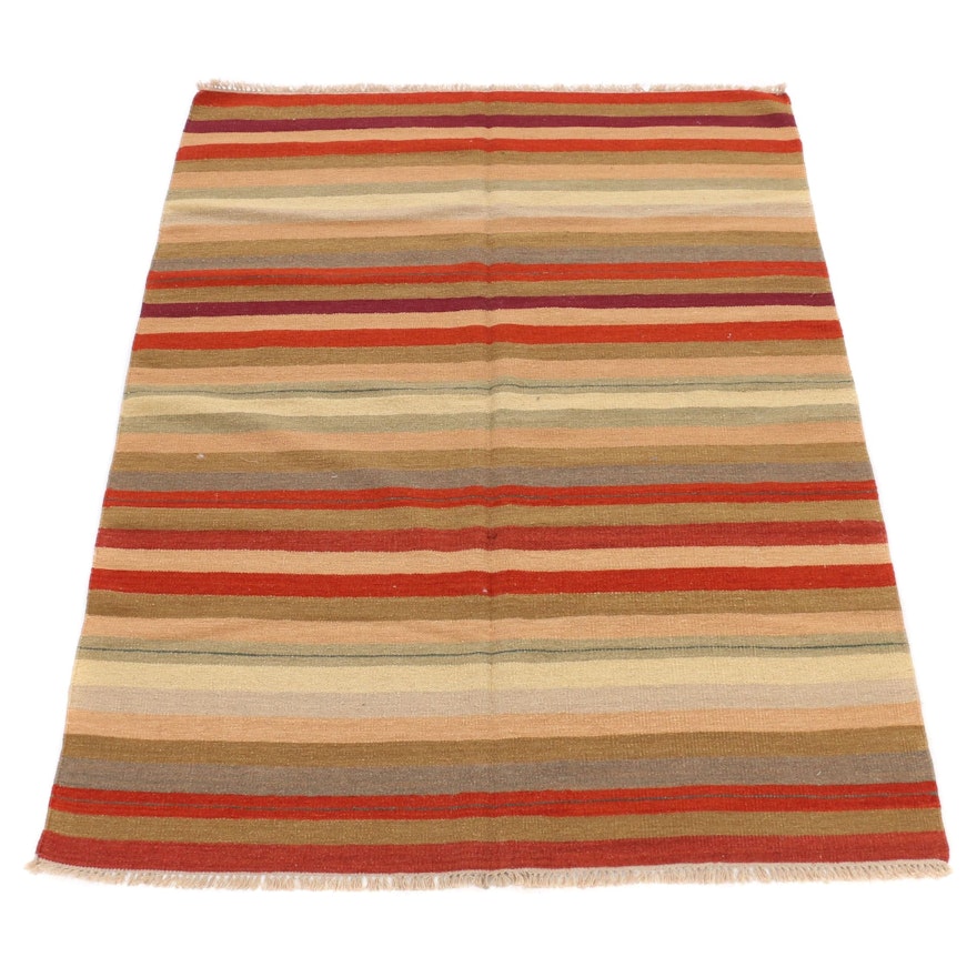 6' x 8' Handwoven Turkish Serapi Heriz Kilim Gabbeh Design Rug