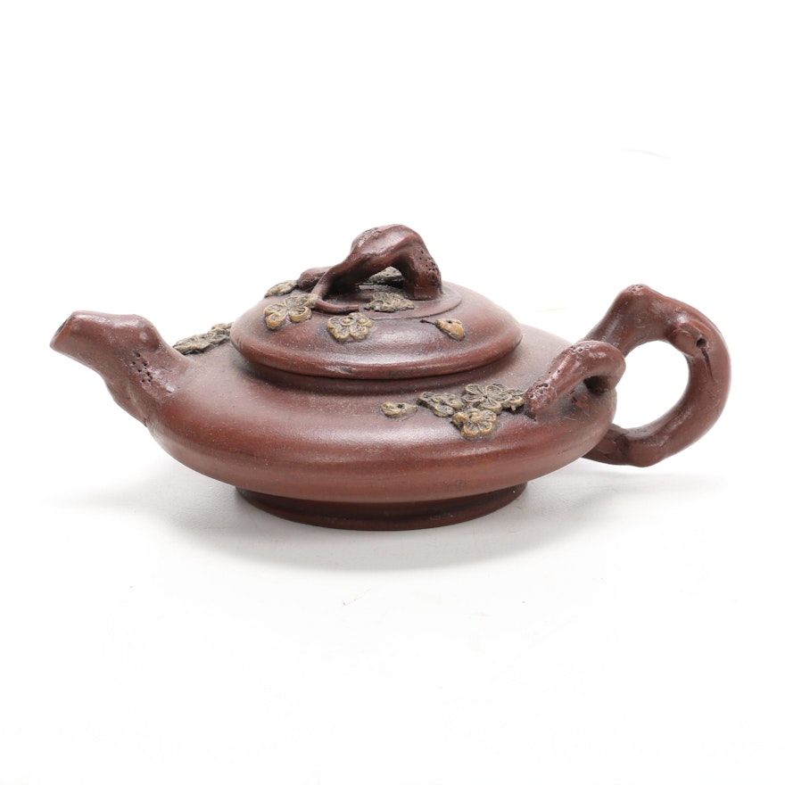Chinese Hand-Crafted Yixing Purple Clay Teapot