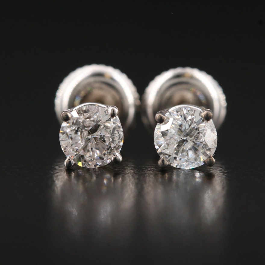 14K 0.77 CTW Diamond Stud Earrings