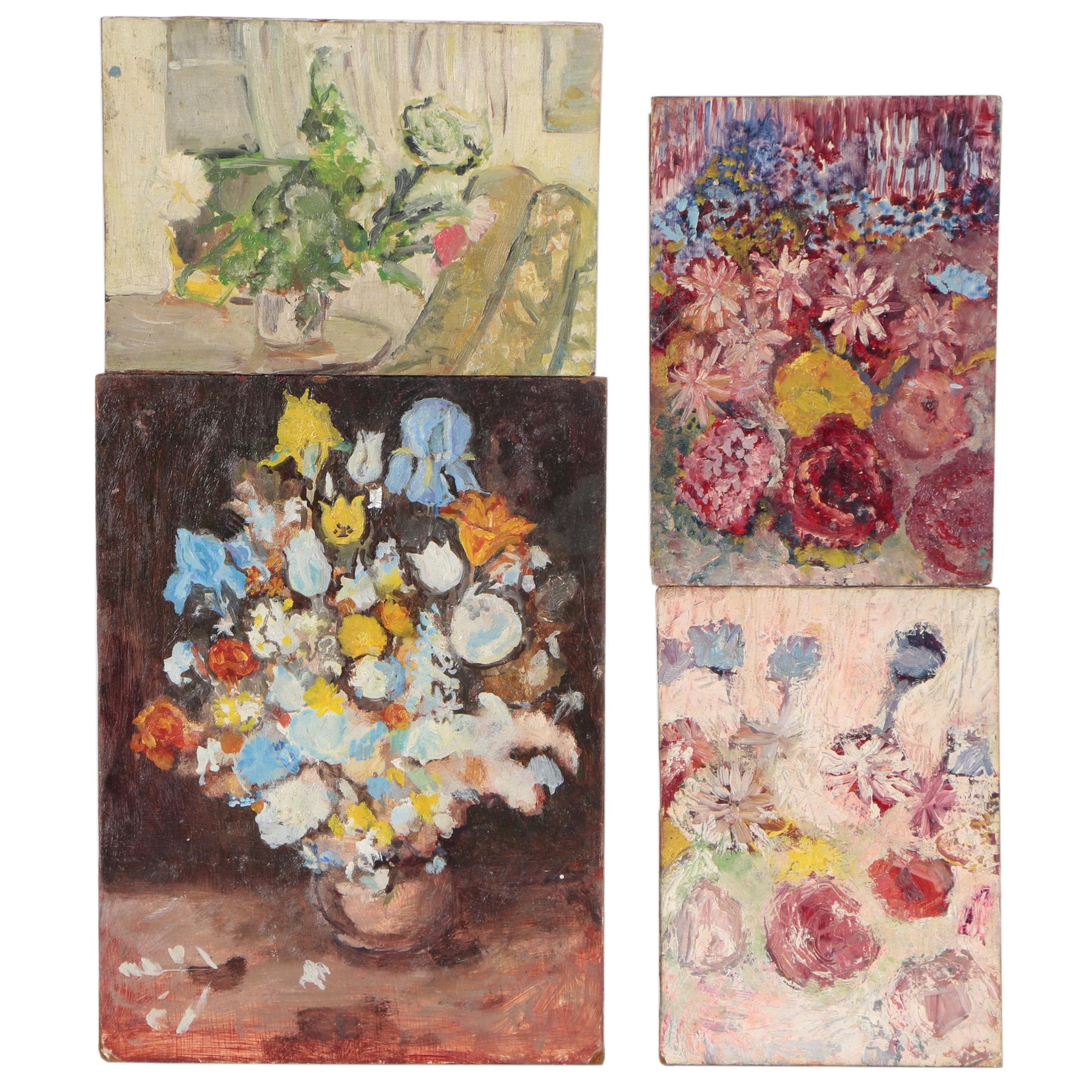 Oscar Murillo Floral Oil Paintings