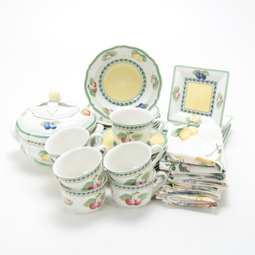 Villeroy & Boch "French Garden Fleurence" Porcelain Dinnerware and Napkins