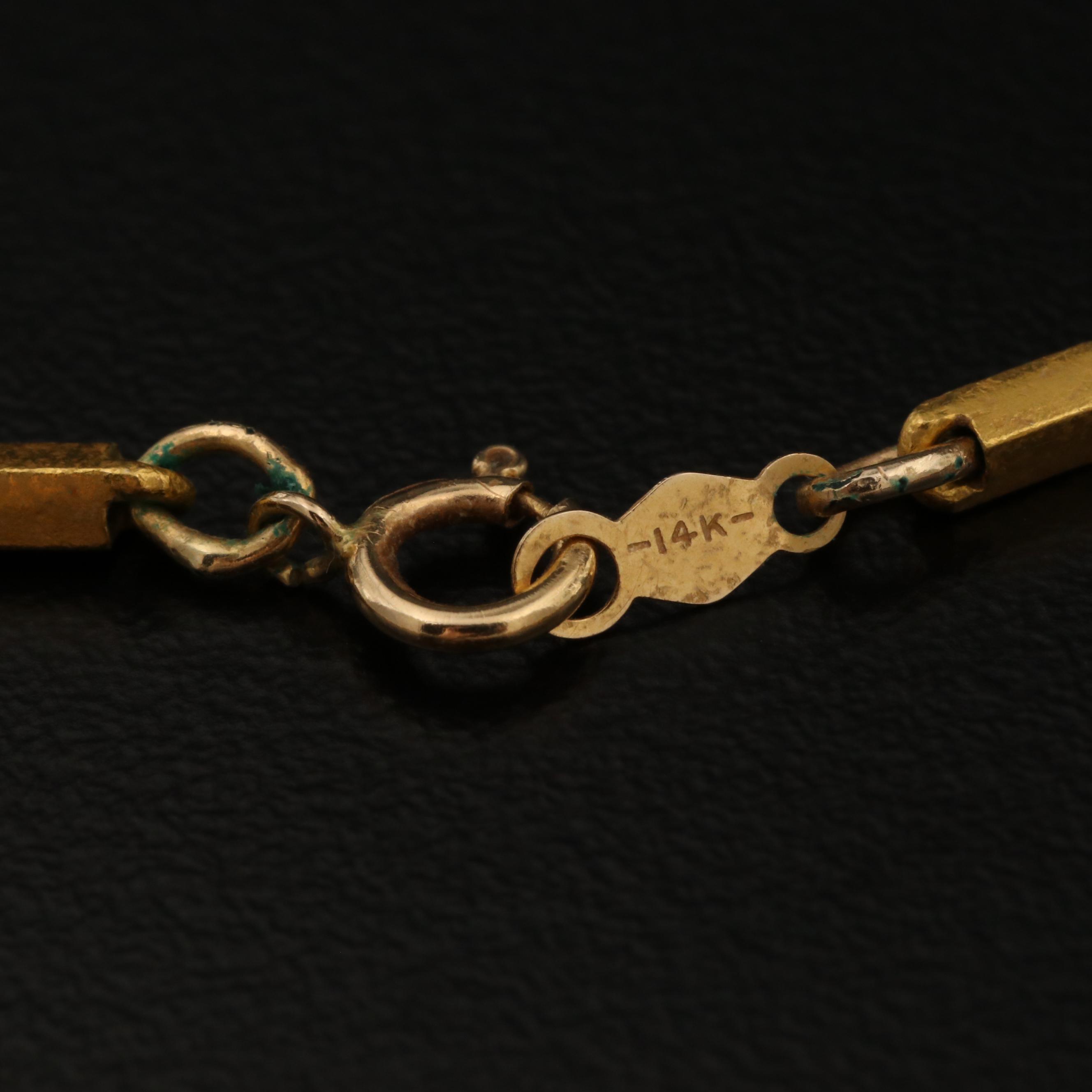 22K Gold Baht Chain Necklace