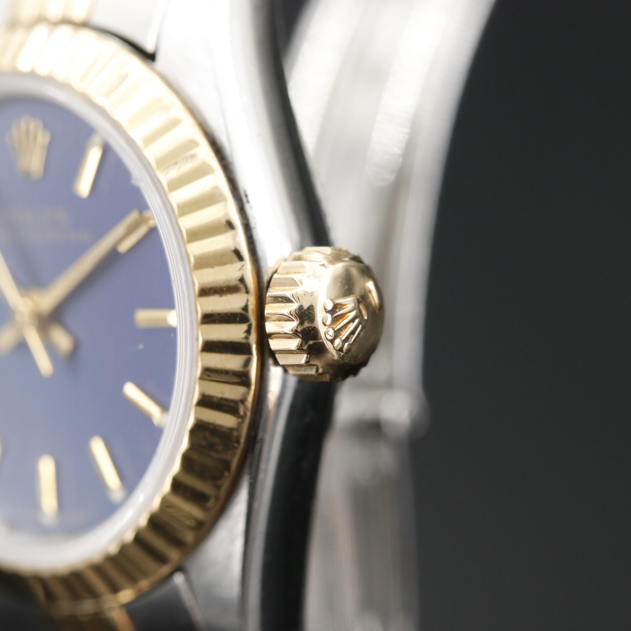 1987 Rolex Oyster Perpetual 18K Gold and Stainless Steel Automatic Watch