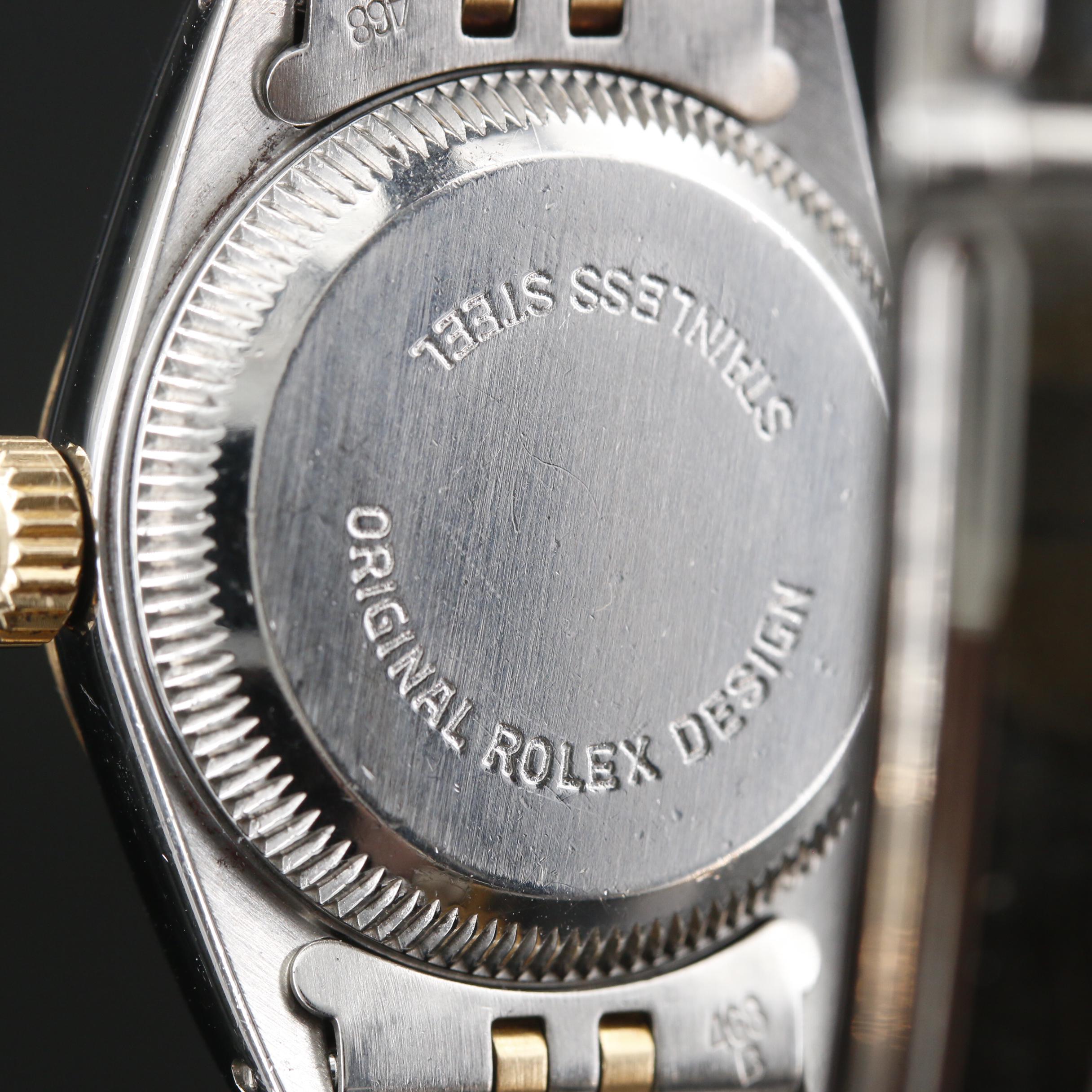 1987 Rolex Oyster Perpetual 18K Gold and Stainless Steel Automatic Watch