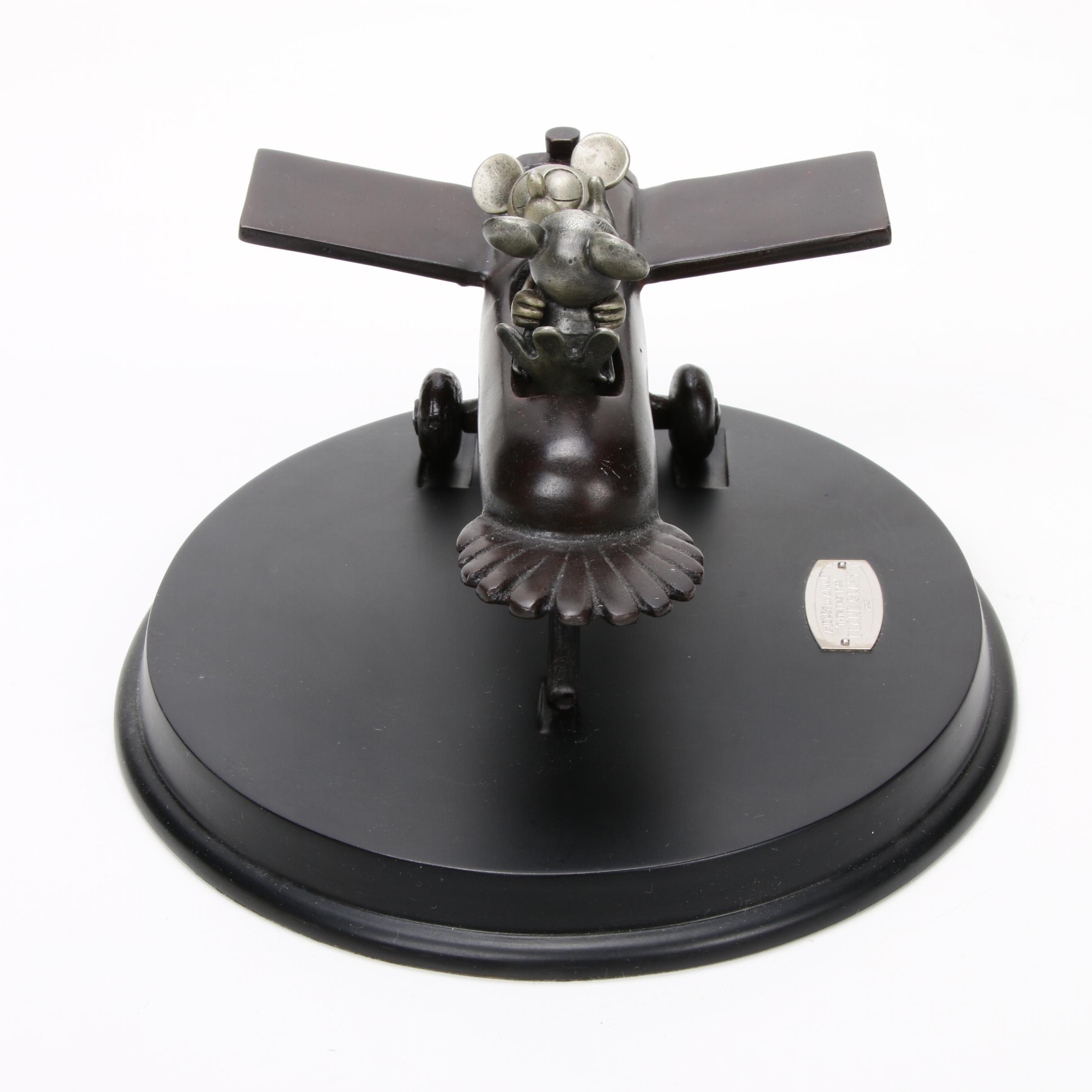 Disney "Their First Kiss" from Plane Crazy Bronze Mickey and Minnie Figurine