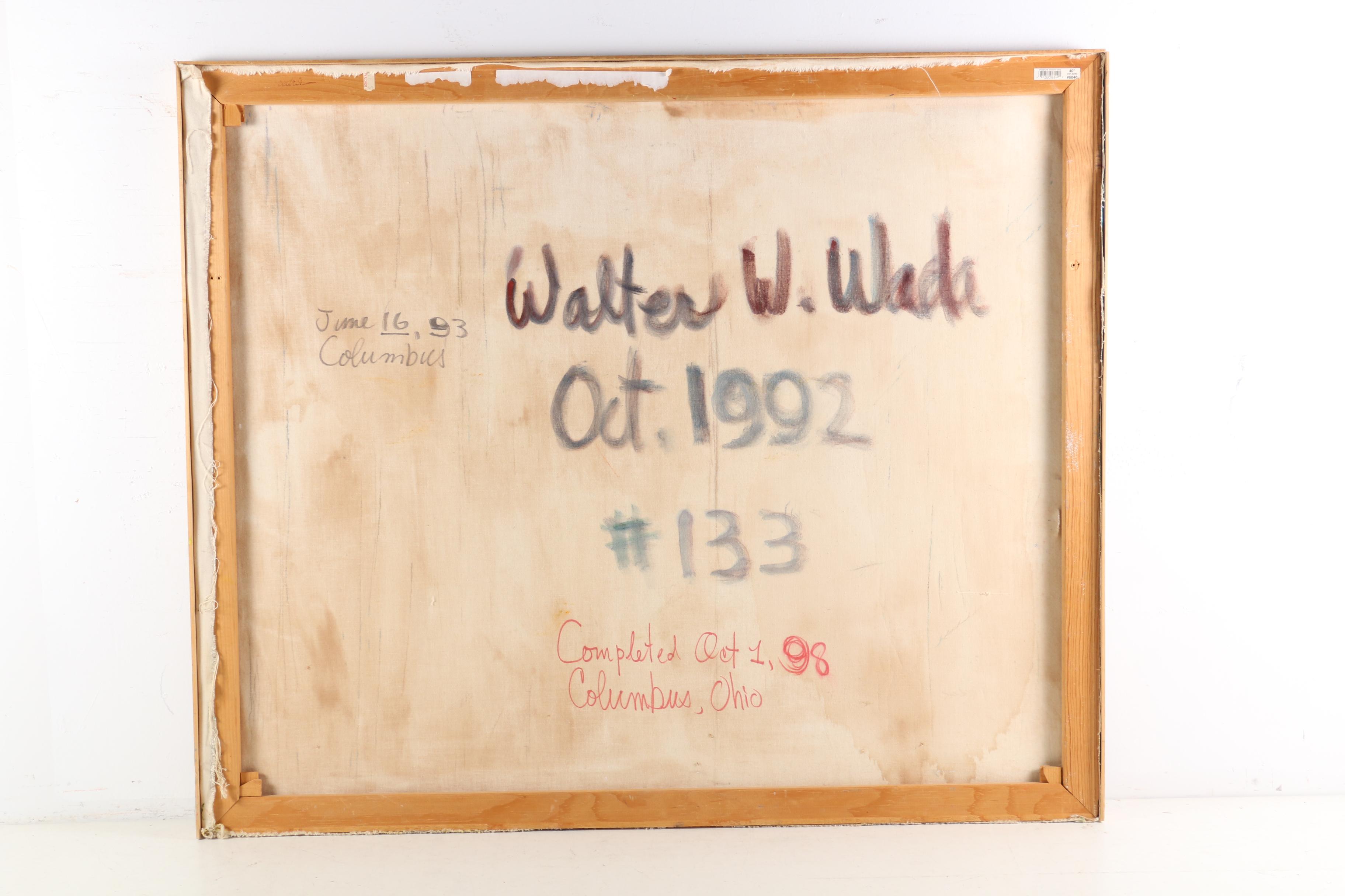 Walter Wada Oil Painting "No. 133", 1998