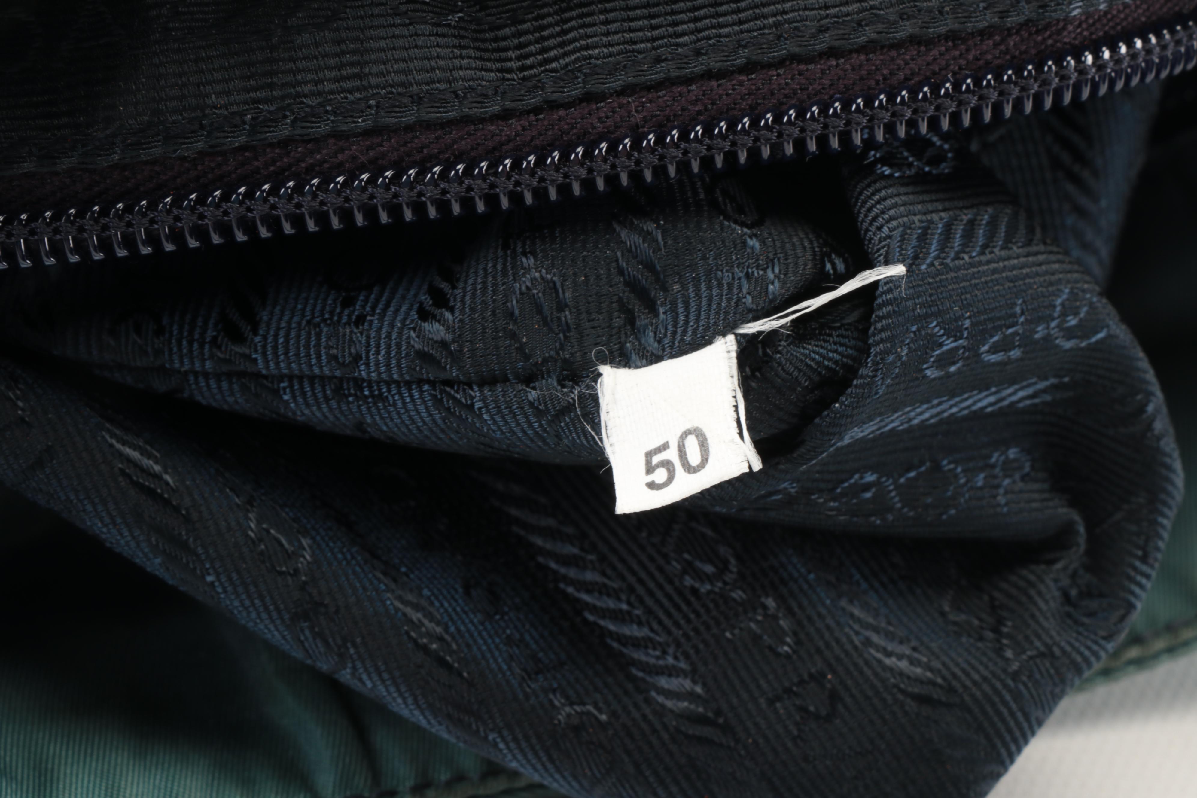 Prada Tessuto Nylon Shoulder Bag in Light Teal Blue