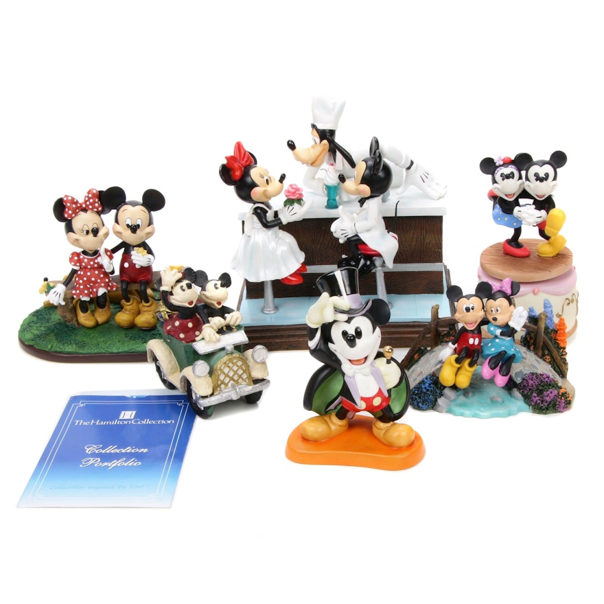 Walt Disney Mickey and Minnie Limited Edition, Music Box, and Figurines