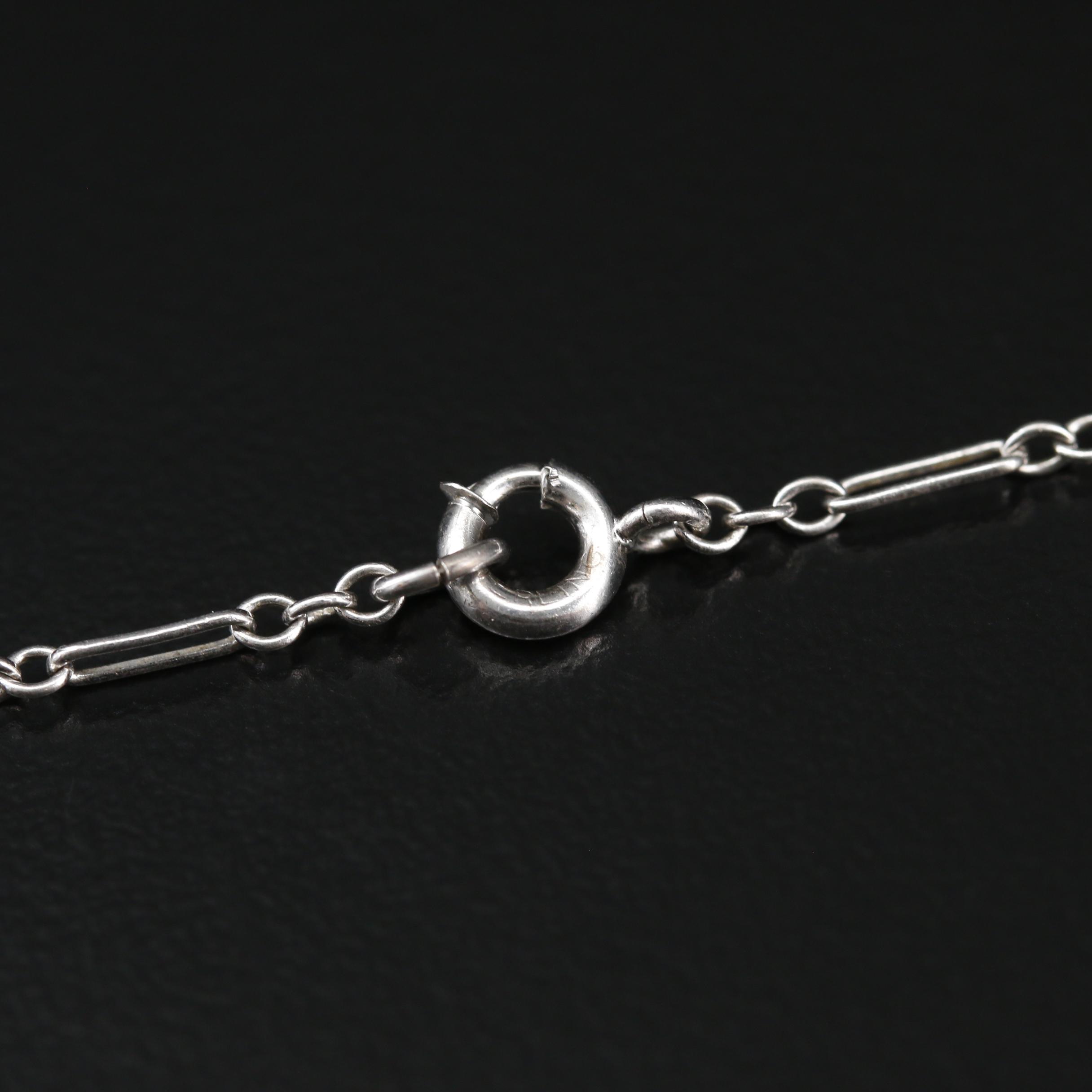 Vintage Bucherer Sterling Silver and Enamel Pendant Watch