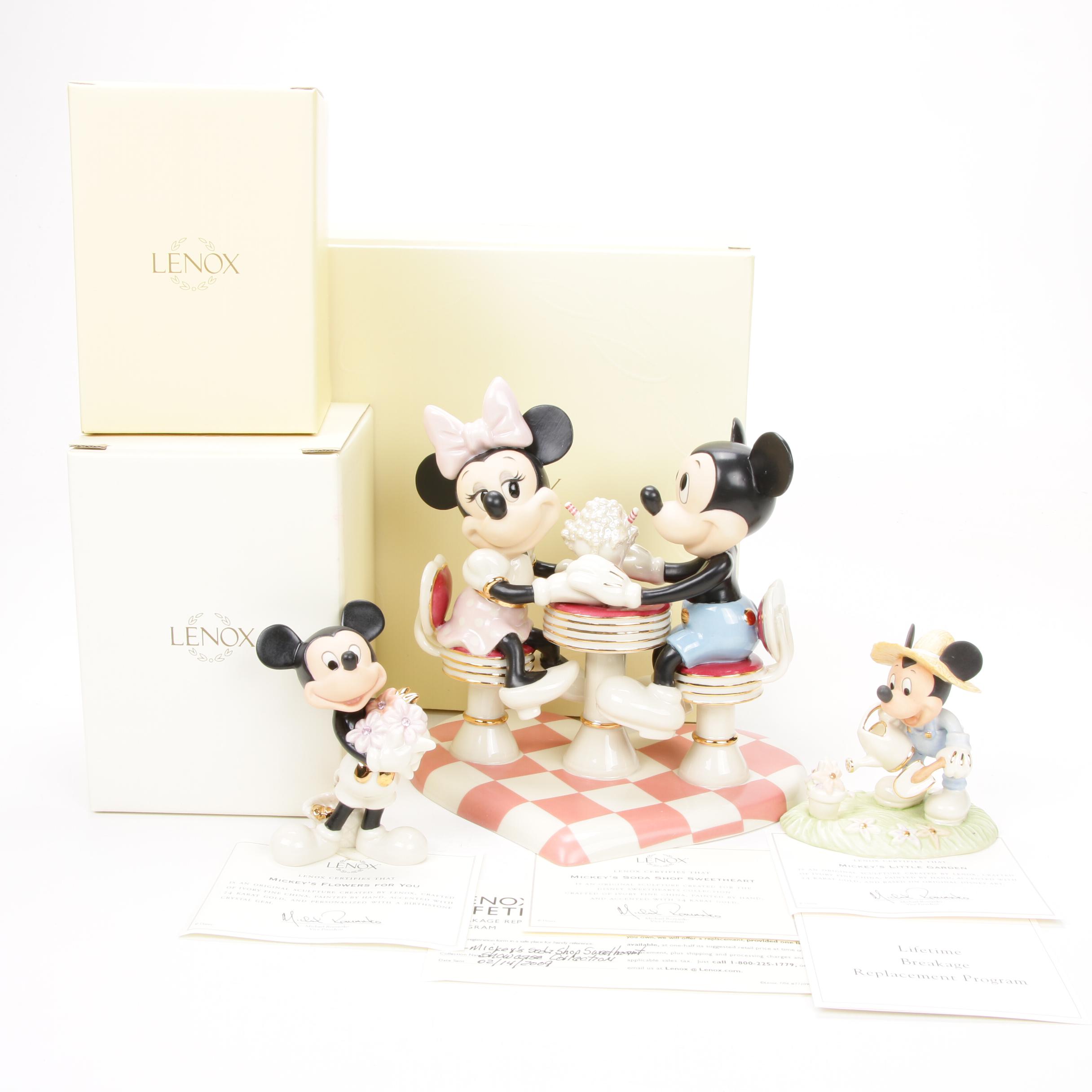 Lenox Walt Disney Showcase Collection Porcelain Figurines
