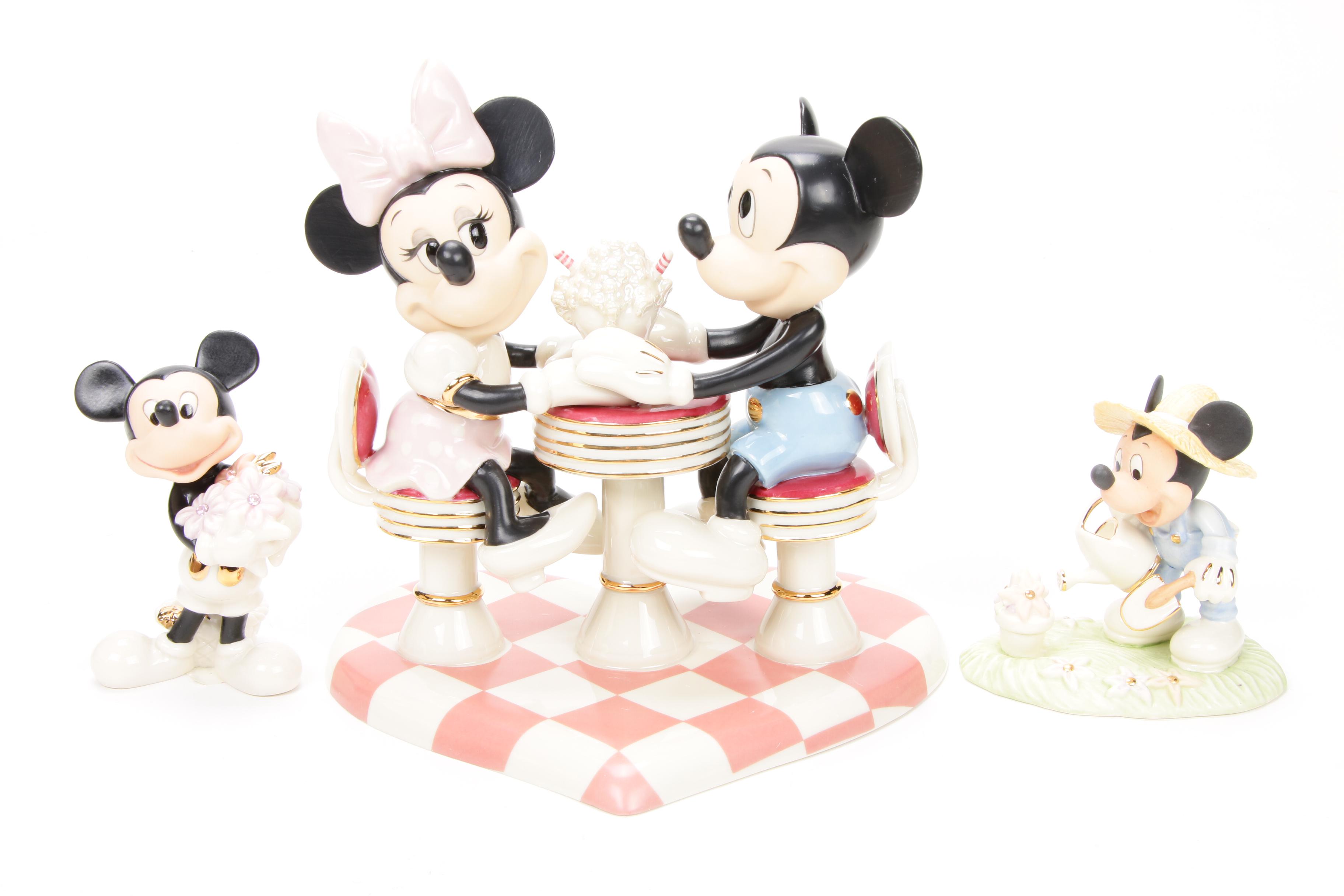 Lenox Walt Disney Showcase Collection Porcelain Figurines