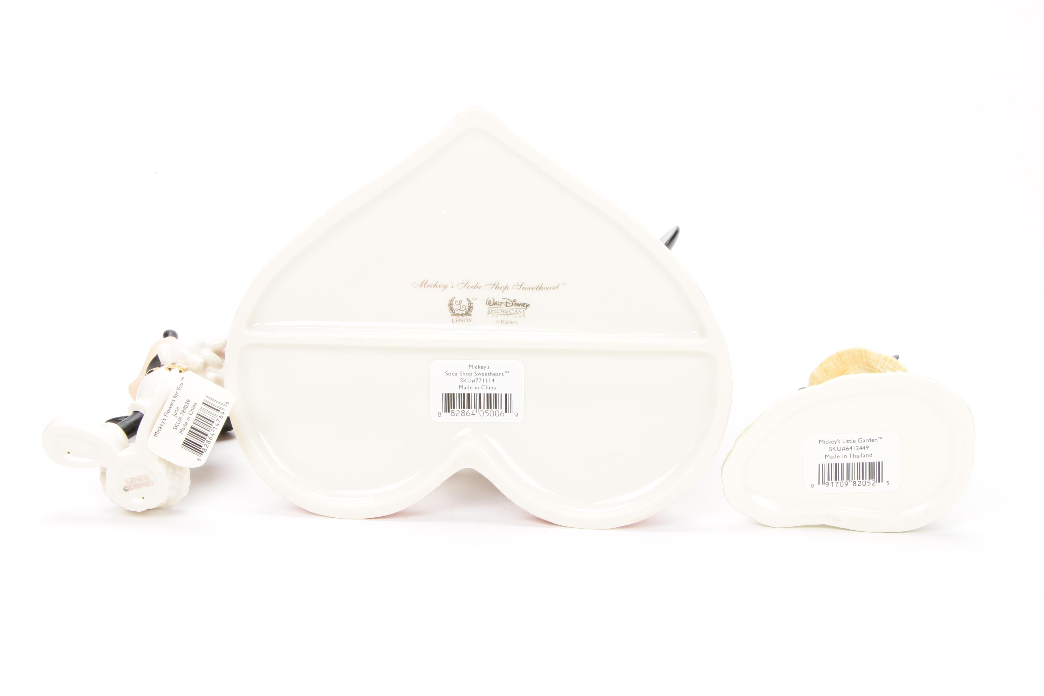 Lenox Walt Disney Showcase Collection Porcelain Figurines