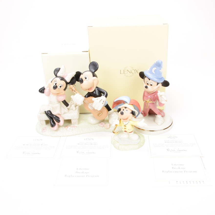 Lenox Walt Disney Showcase Collection Porcelain Figurines