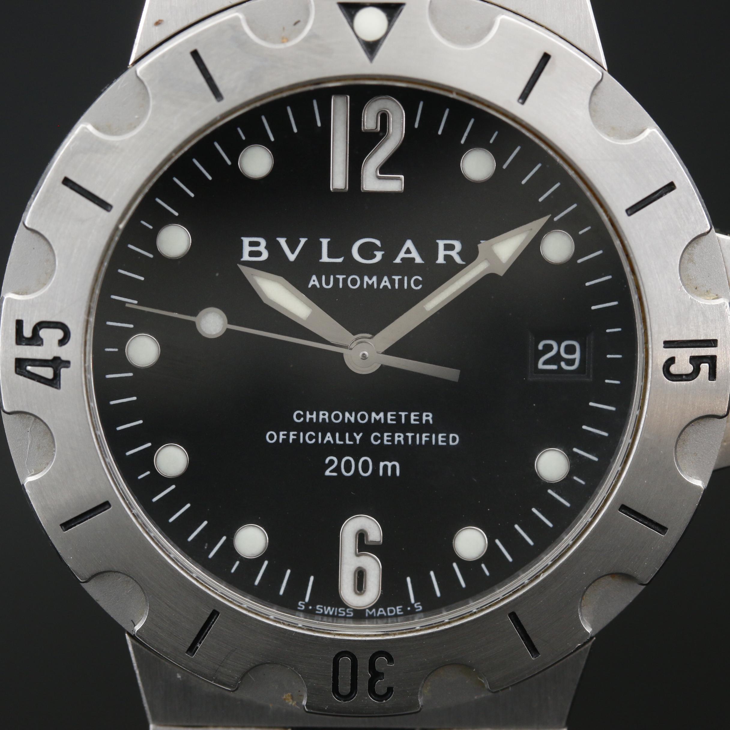 BVLGARI "Automatic" Chronometer Stainless Steel Watch