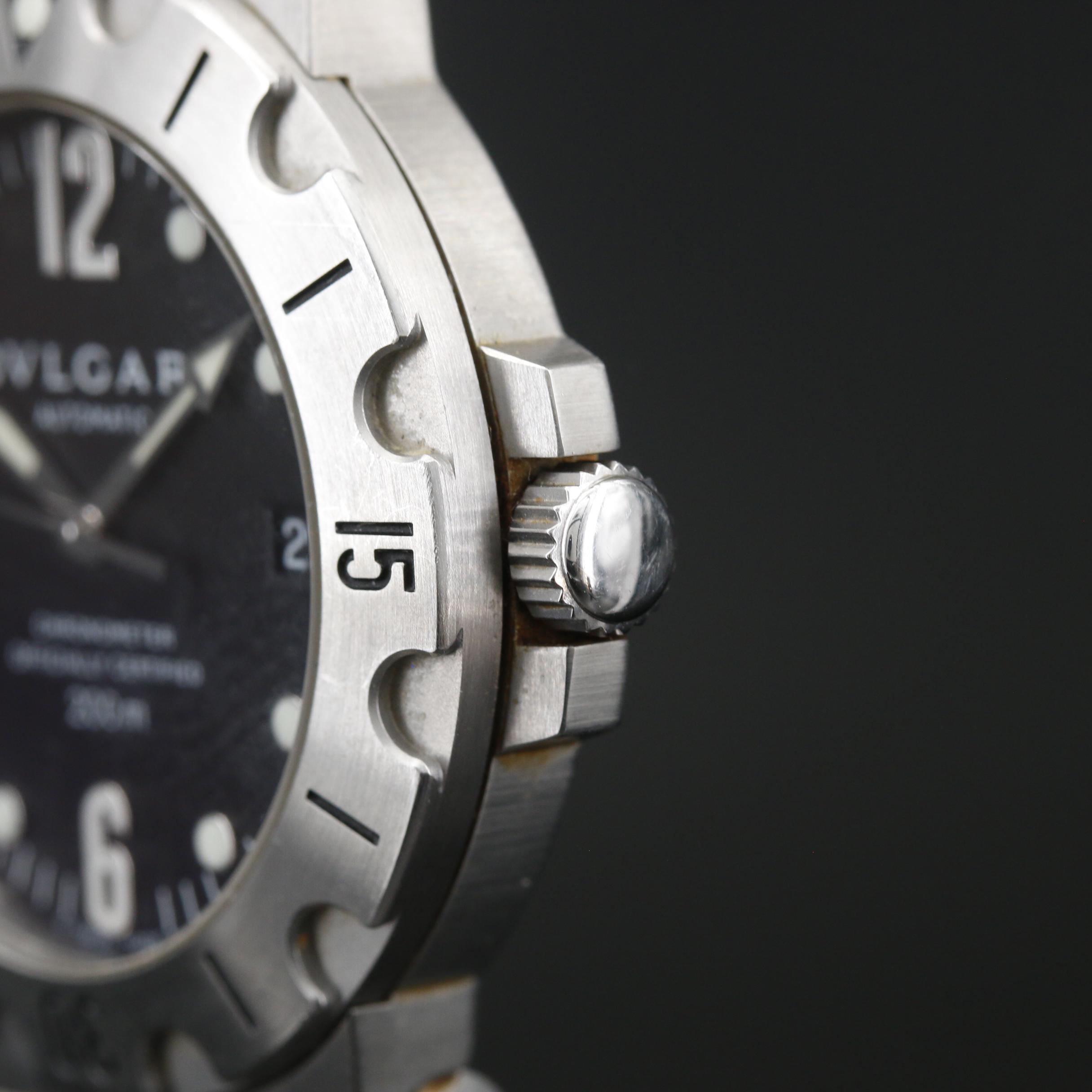 BVLGARI "Automatic" Chronometer Stainless Steel Watch
