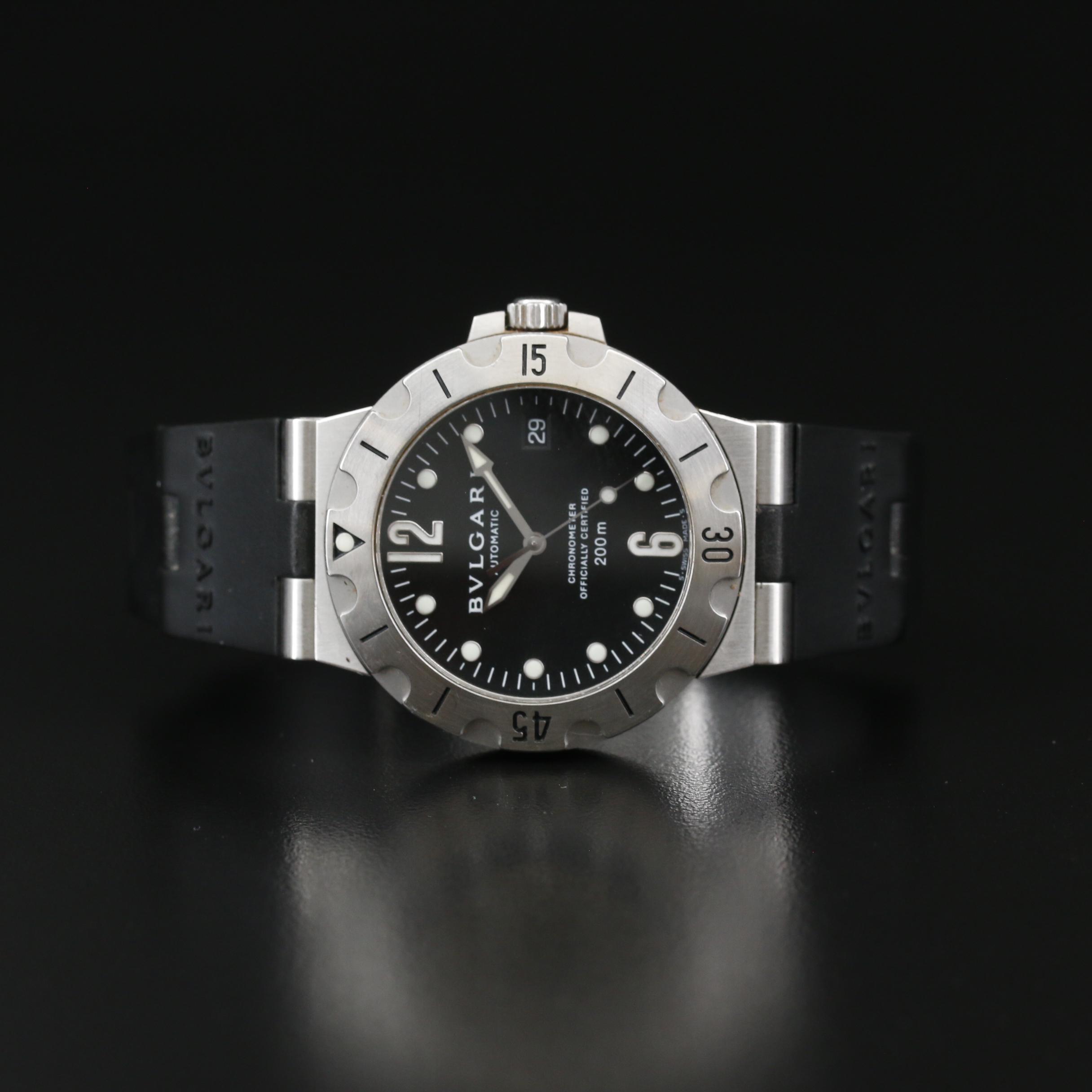 BVLGARI "Automatic" Chronometer Stainless Steel Watch