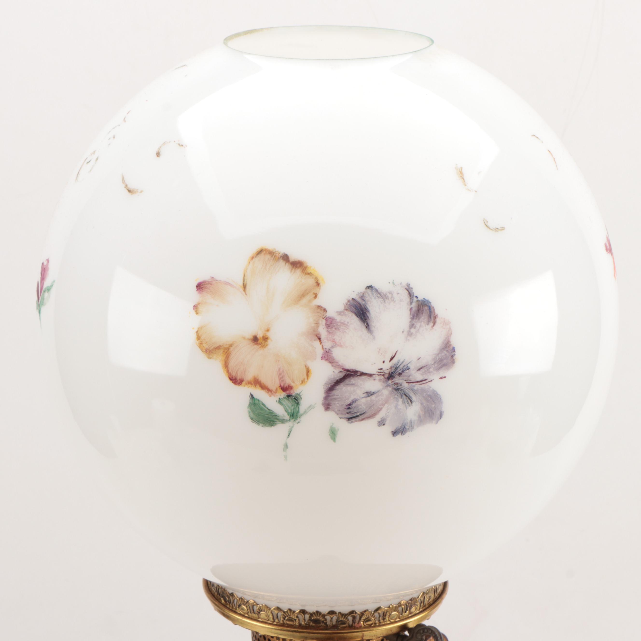 Converted Rochester Lamp Company Oil Lamp, Late 19th Century