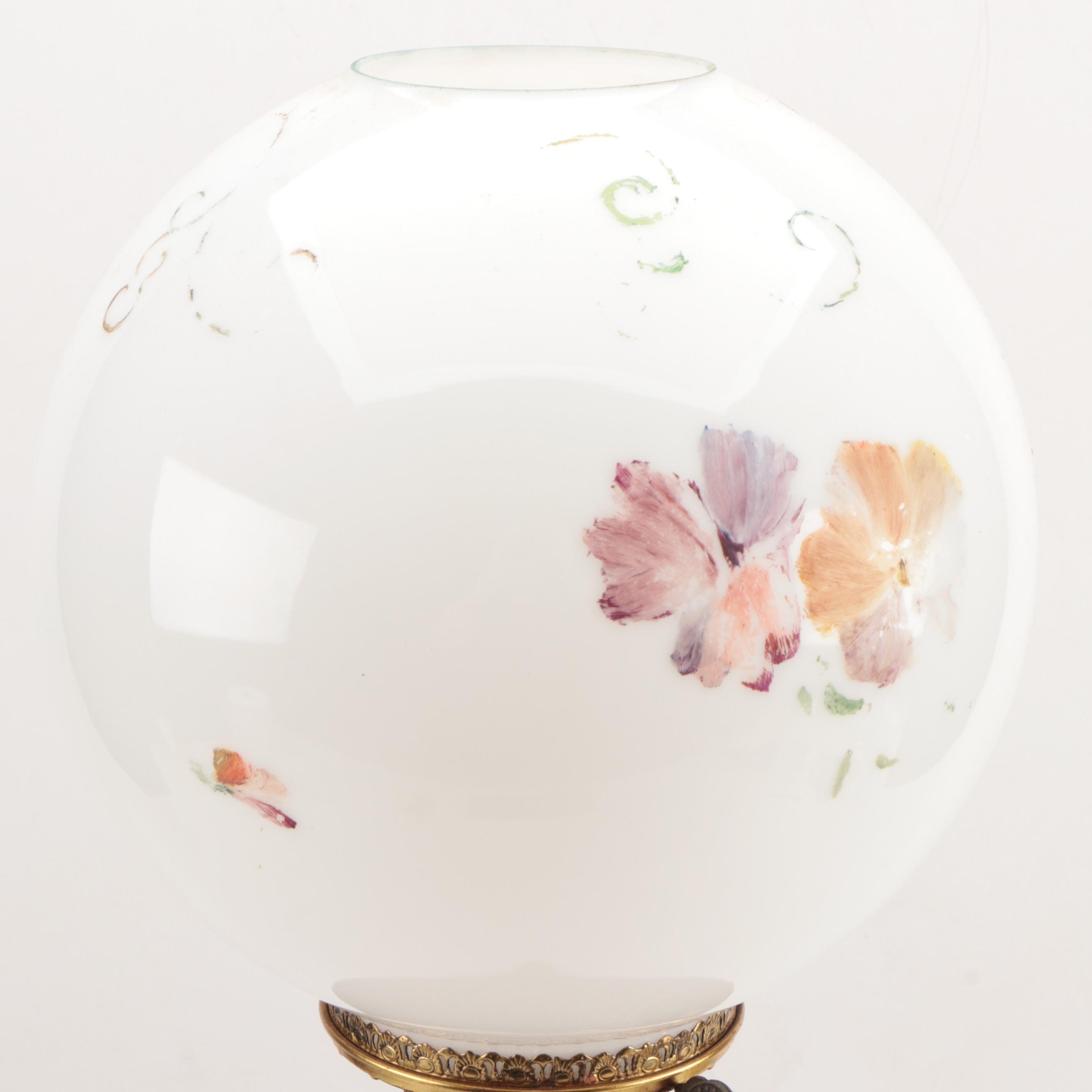 Converted Rochester Lamp Company Oil Lamp, Late 19th Century