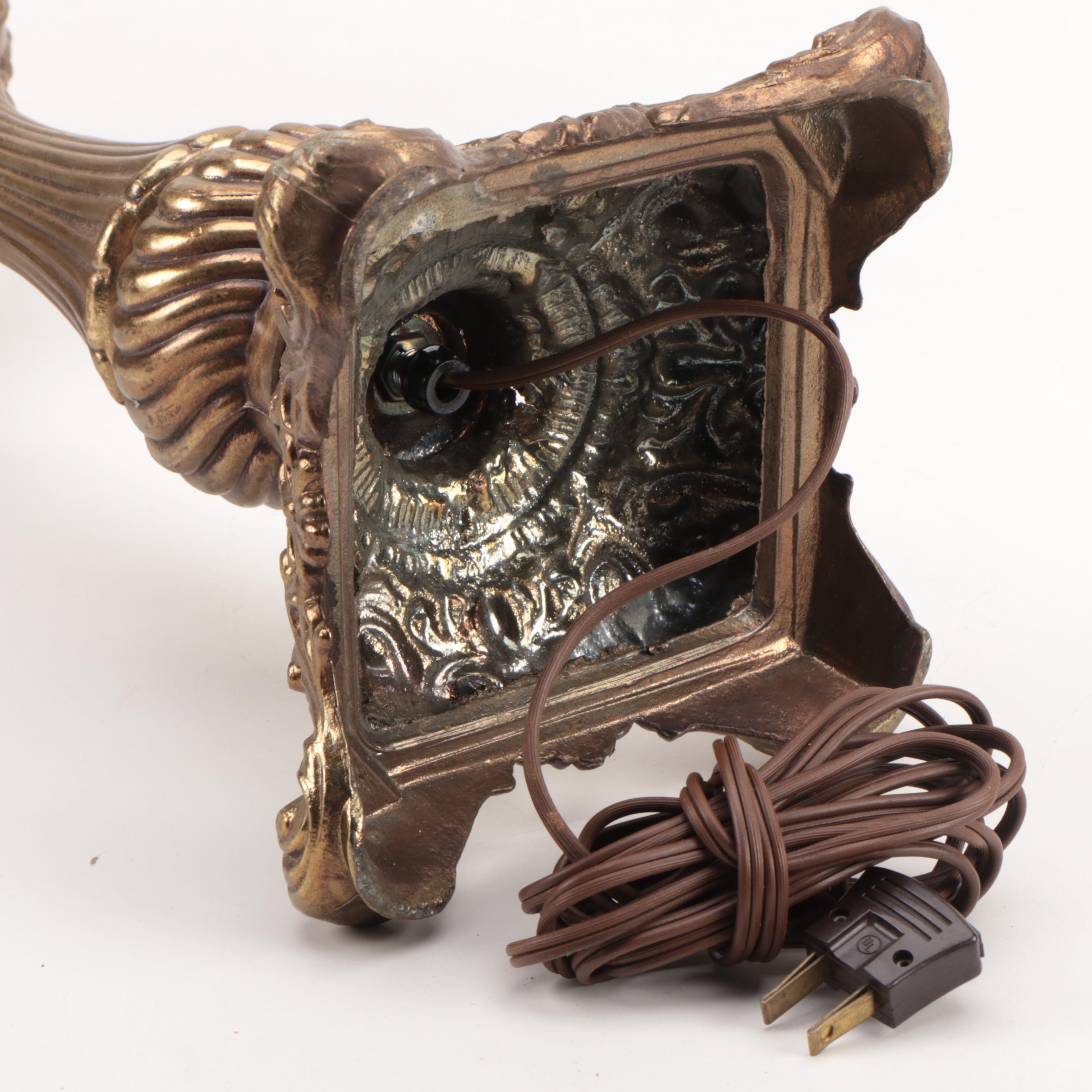 Converted Rochester Lamp Company Oil Lamp, Late 19th Century