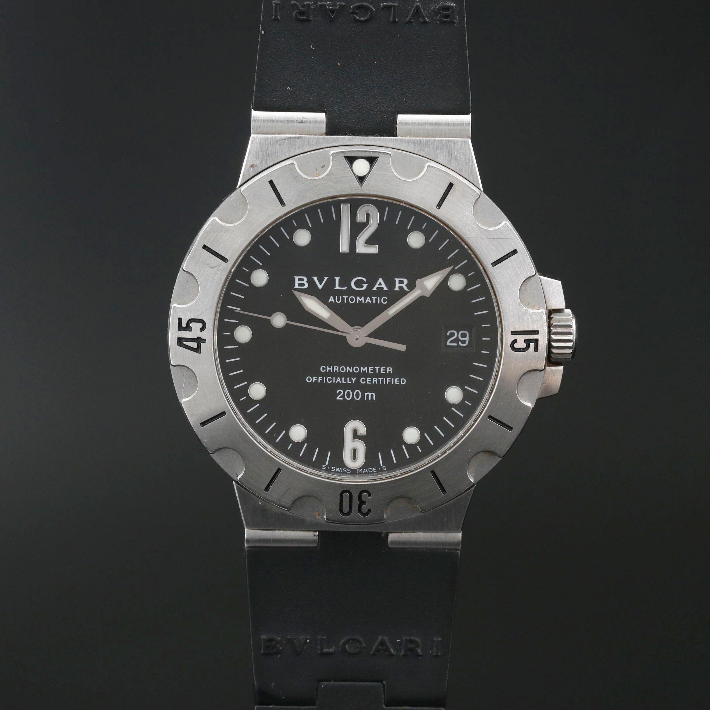BVLGARI "Automatic" Chronometer Stainless Steel Watch