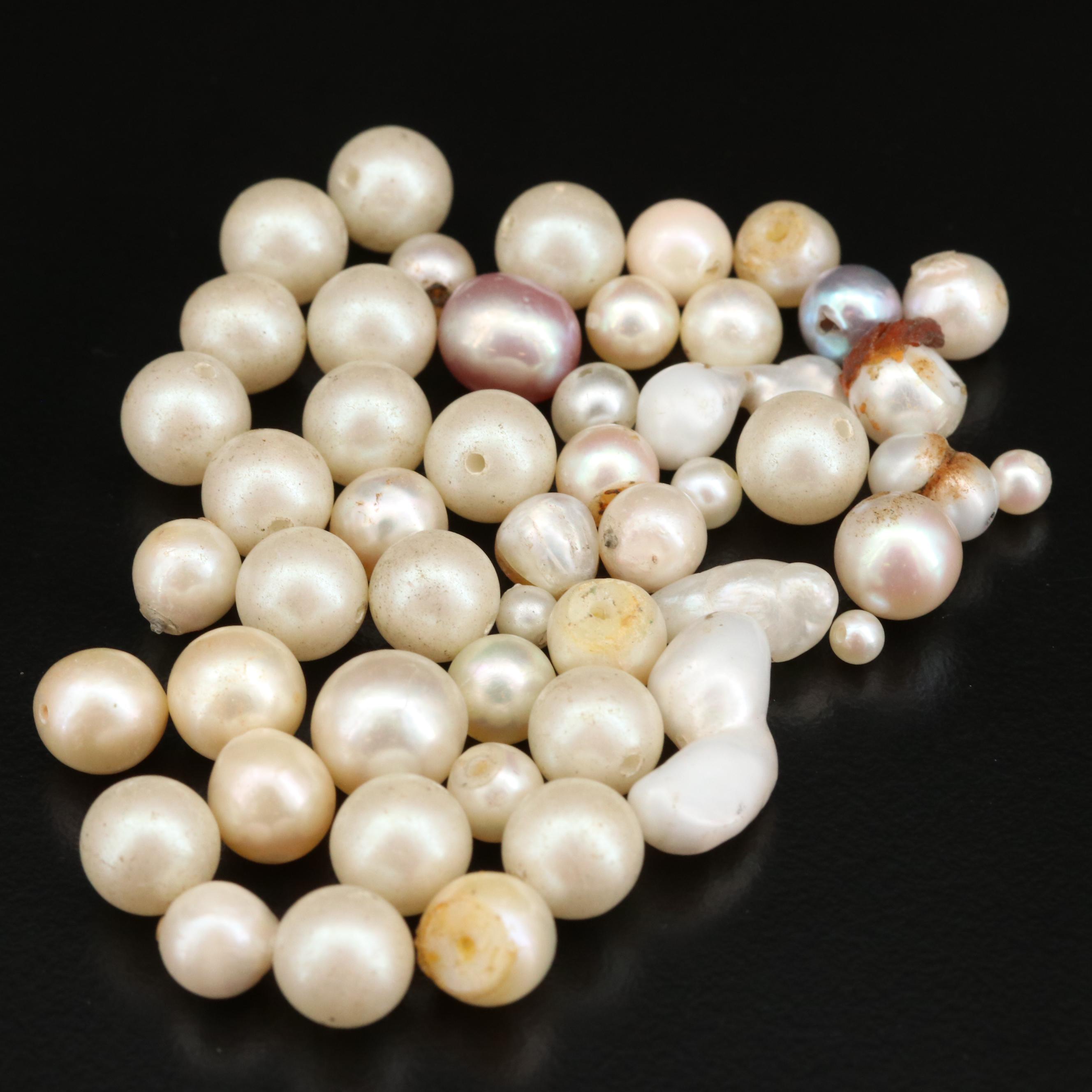 Loose Cultured and Imitation Pearl Assortment