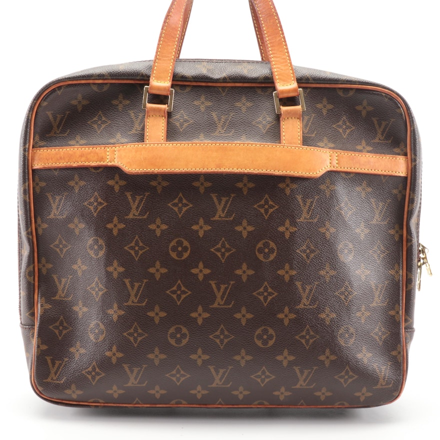 Louis Vuitton Porte Documents Pegase in Monogram Canvas and Vachetta Leather