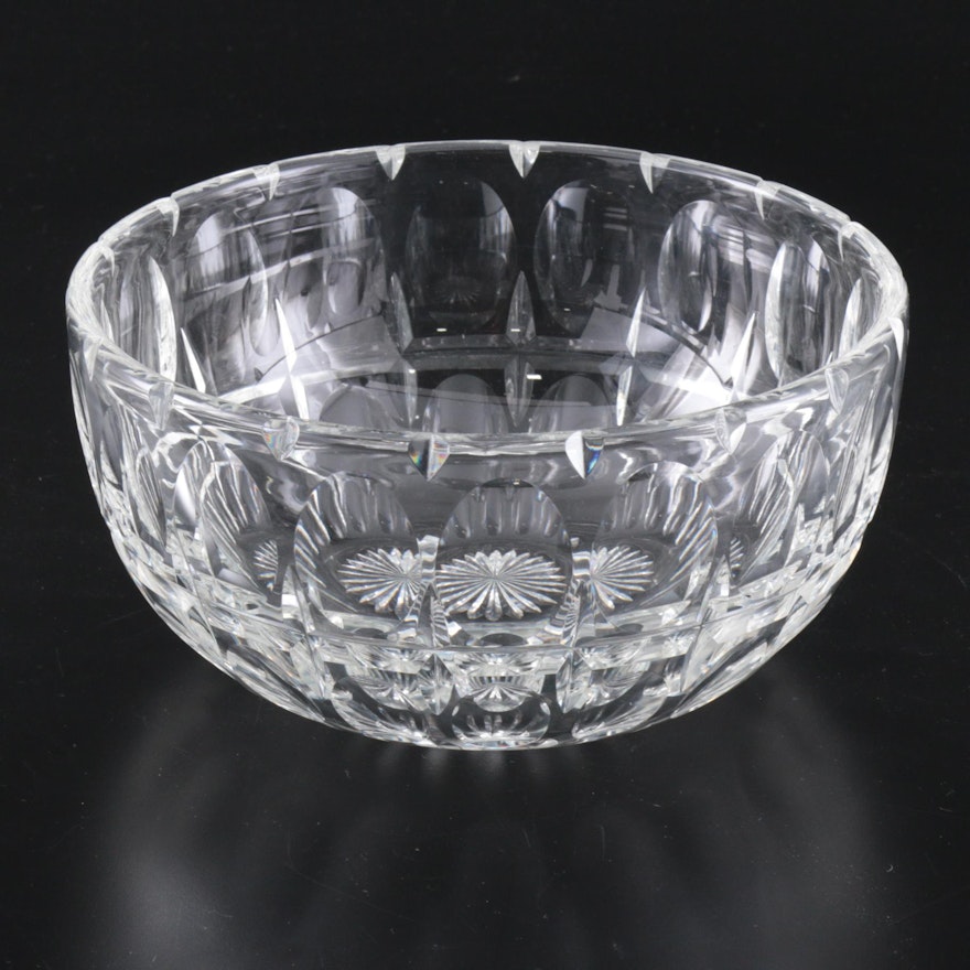 Cut Crystal Bowl Attributed to Frederick Carder, 21st Century