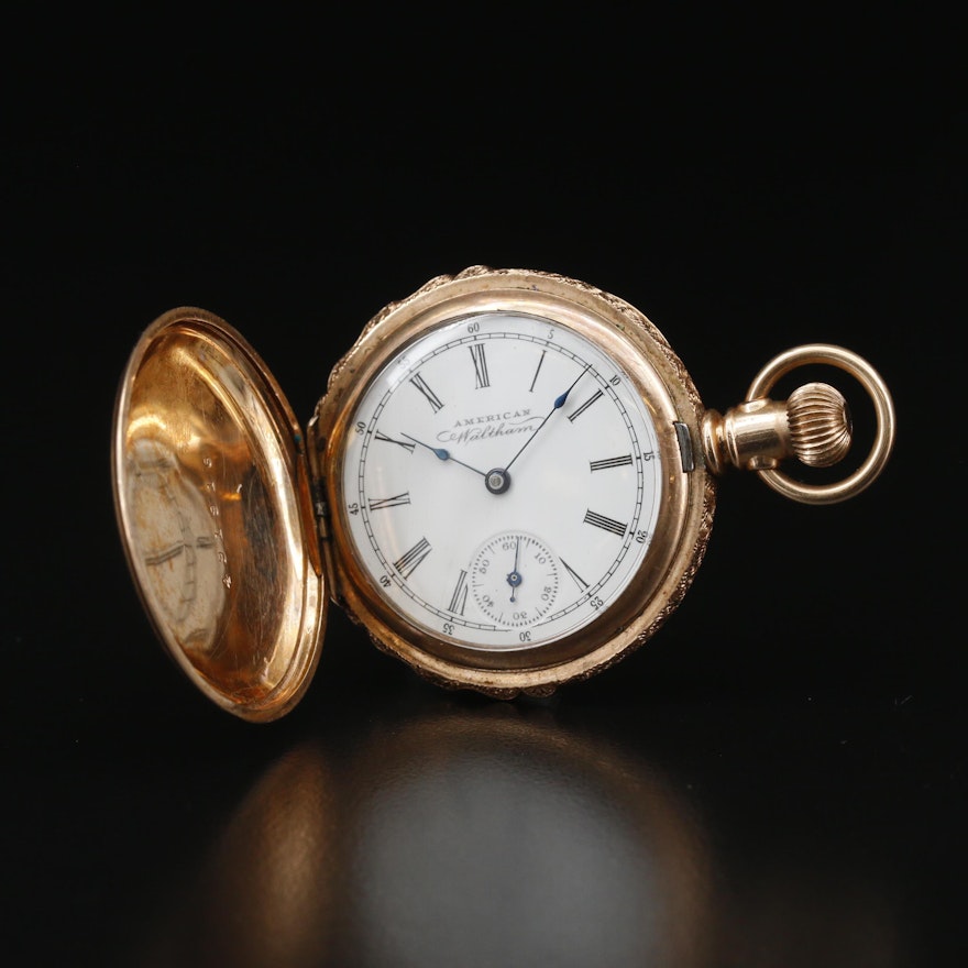 1891 Waltham Gold Filled Hunting Case Pocket Watch