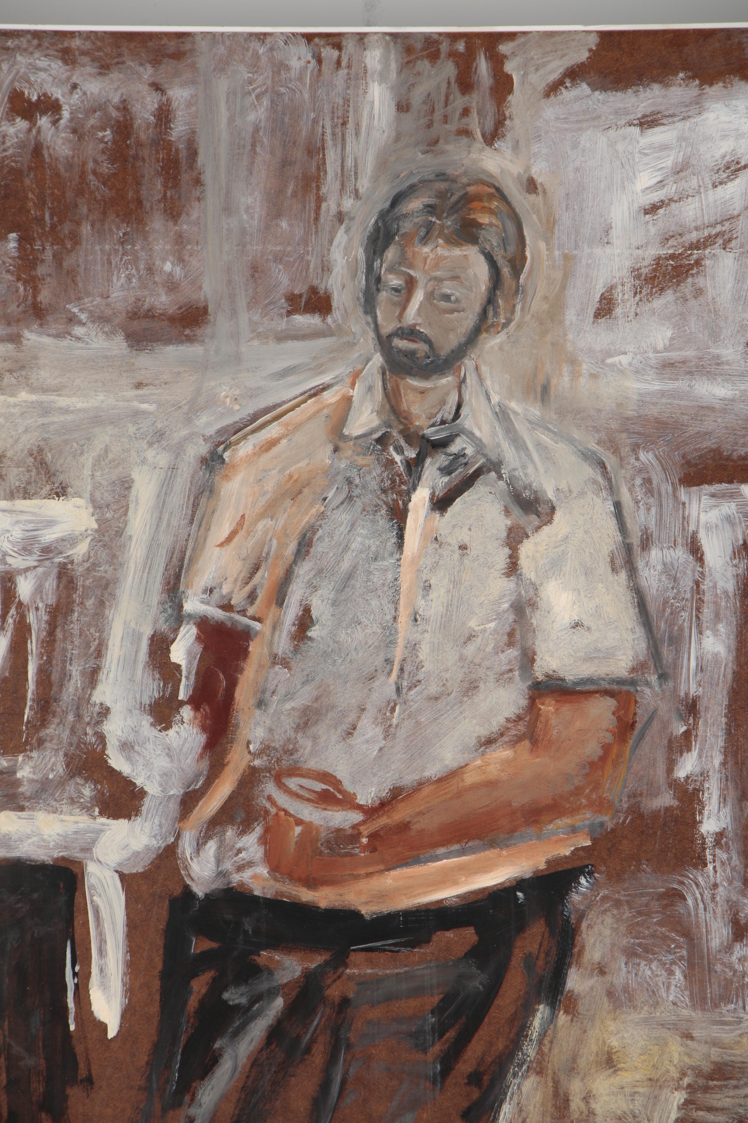 Oscar Murillo Portrait Oil Painting of Man