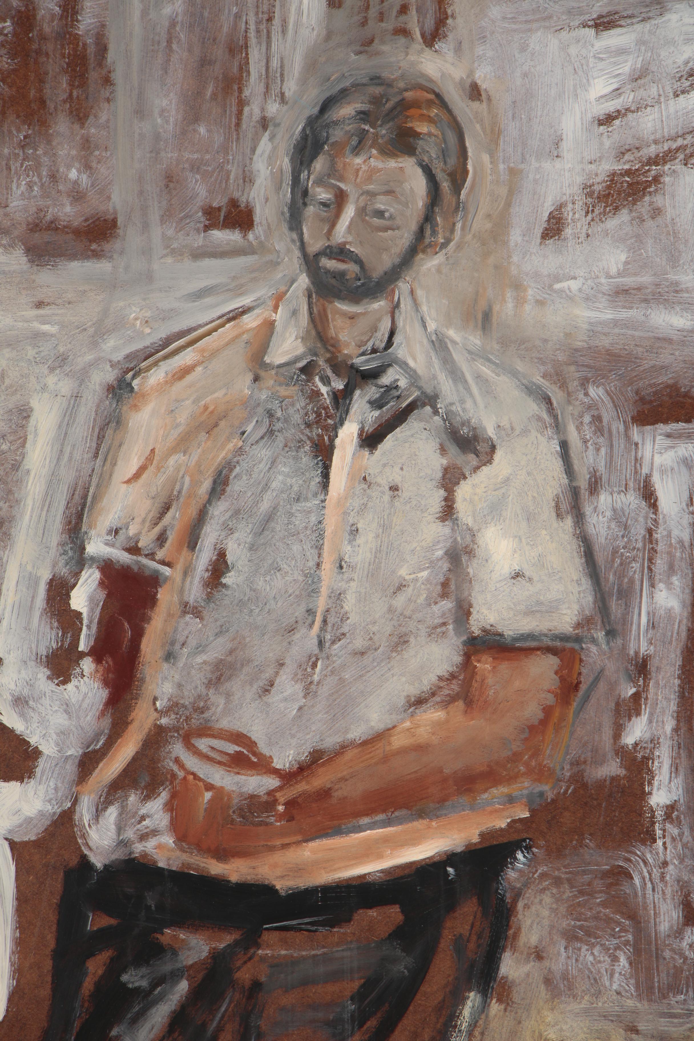 Oscar Murillo Portrait Oil Painting of Man