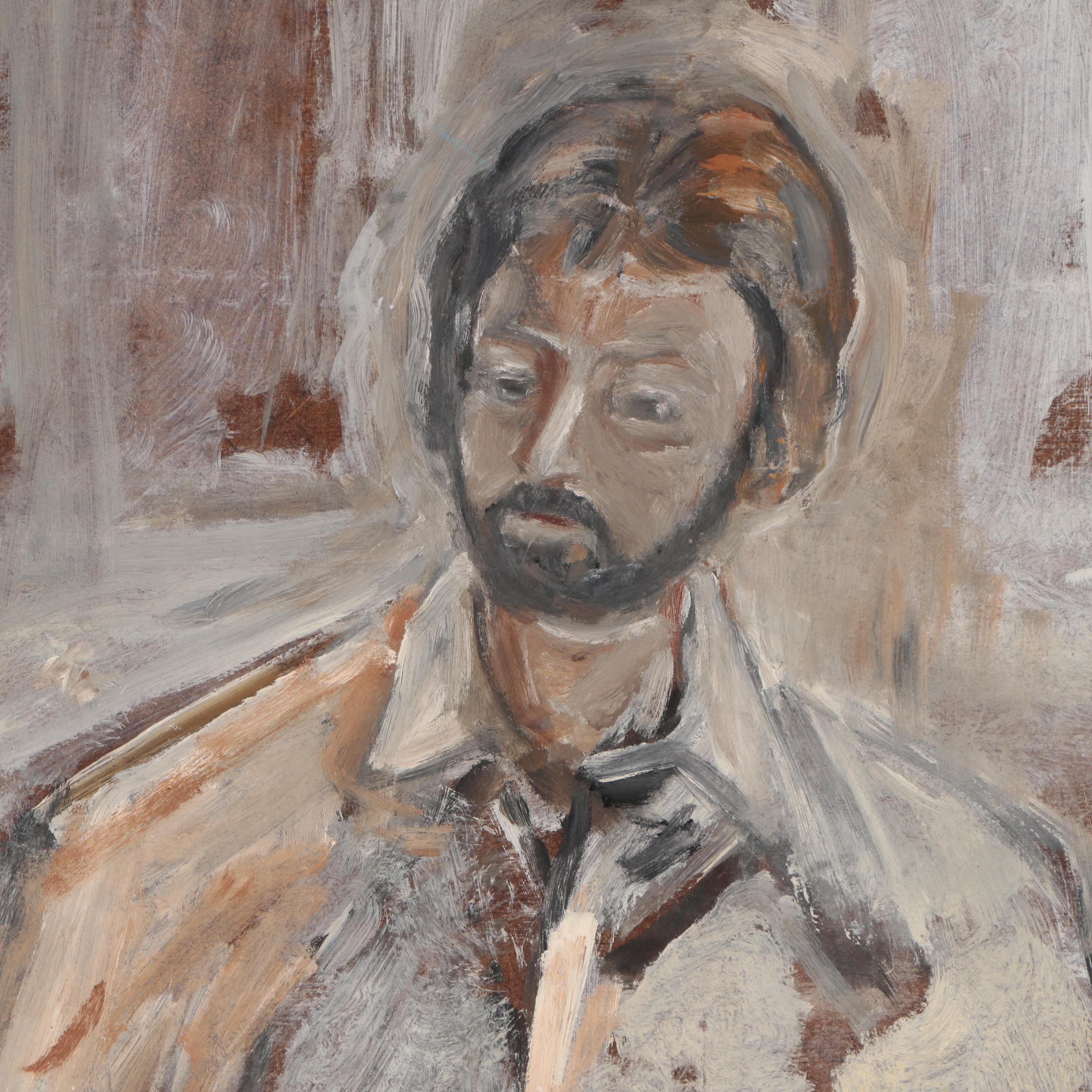 Oscar Murillo Portrait Oil Painting of Man